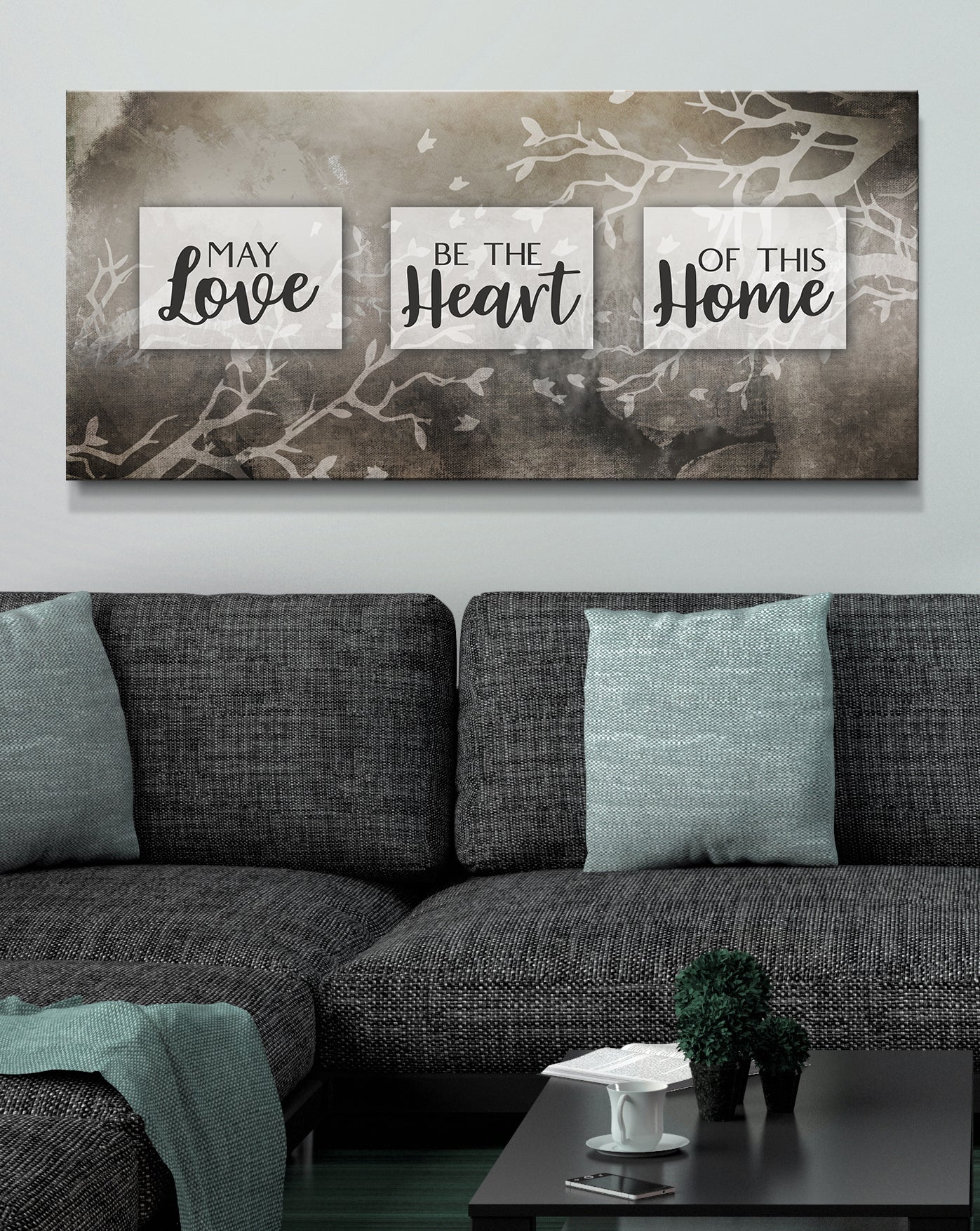 May Love Fill Your Home! Ready-to-Hang Wood Frame Wall Art V2