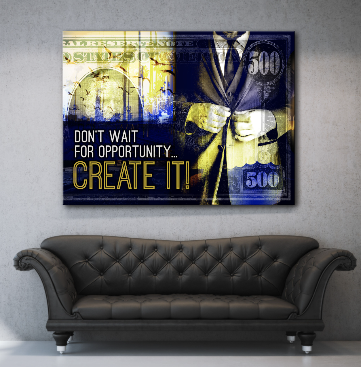 Ready-to-Hang Wood Frame Business Wall Art for Your Future
