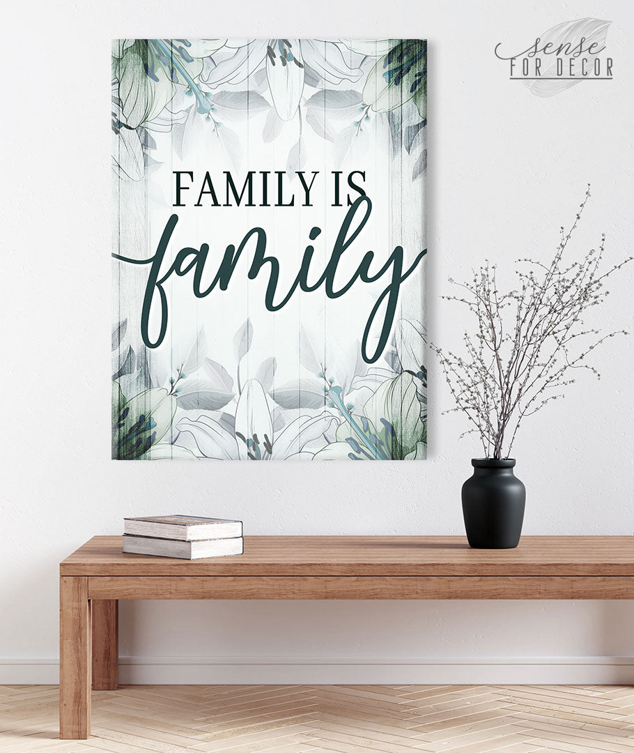 High - Quality Family Wall Art V2: Wood Frame, Ready To Hang