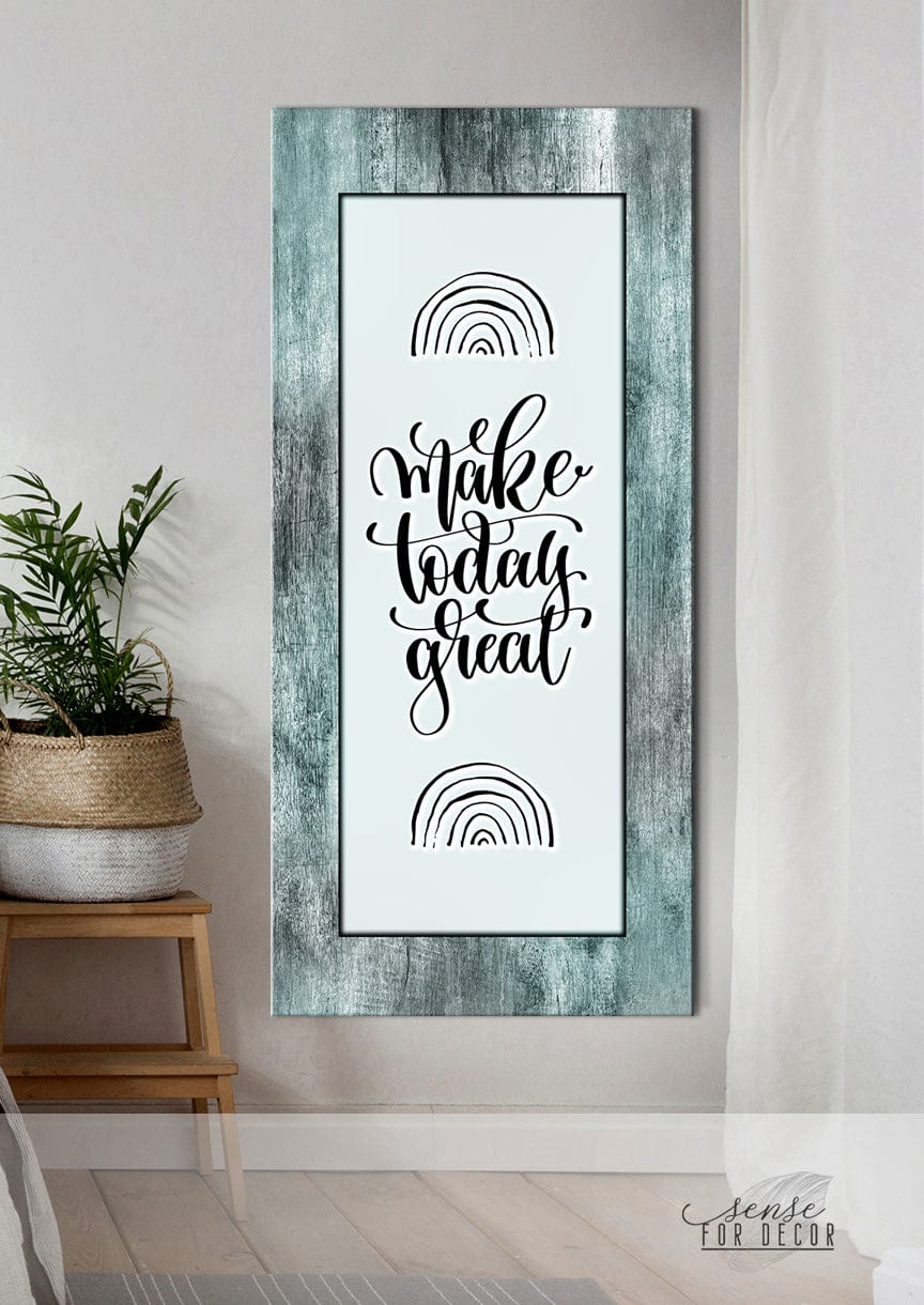 Inspire Wall Art: Ready-to-Hang Wood Frame, Make Today Count! Get 20% Off When You Buy 2