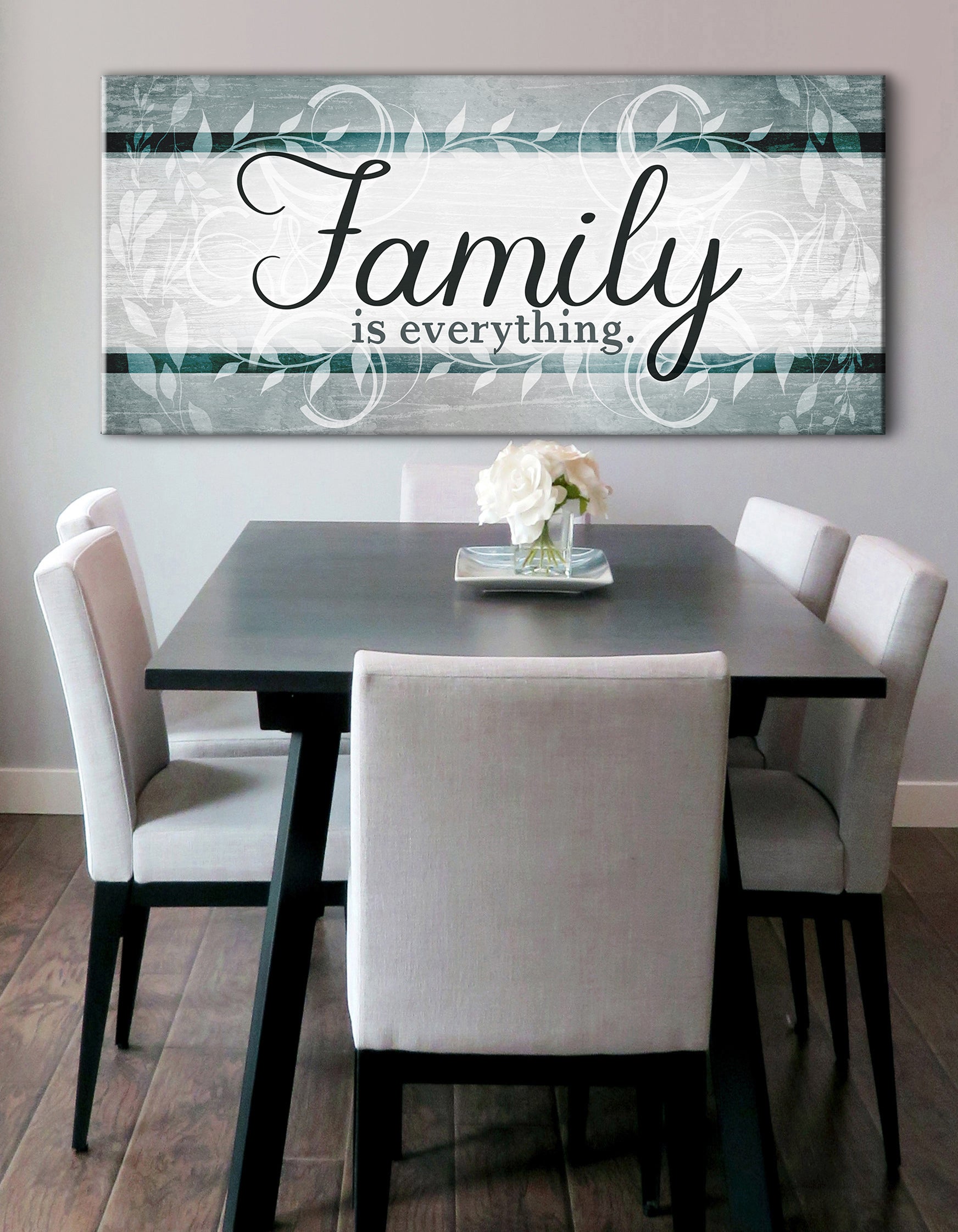 High - Quality Wood - Framed Family Wall Art: Family Means Everything, Ready To Hang