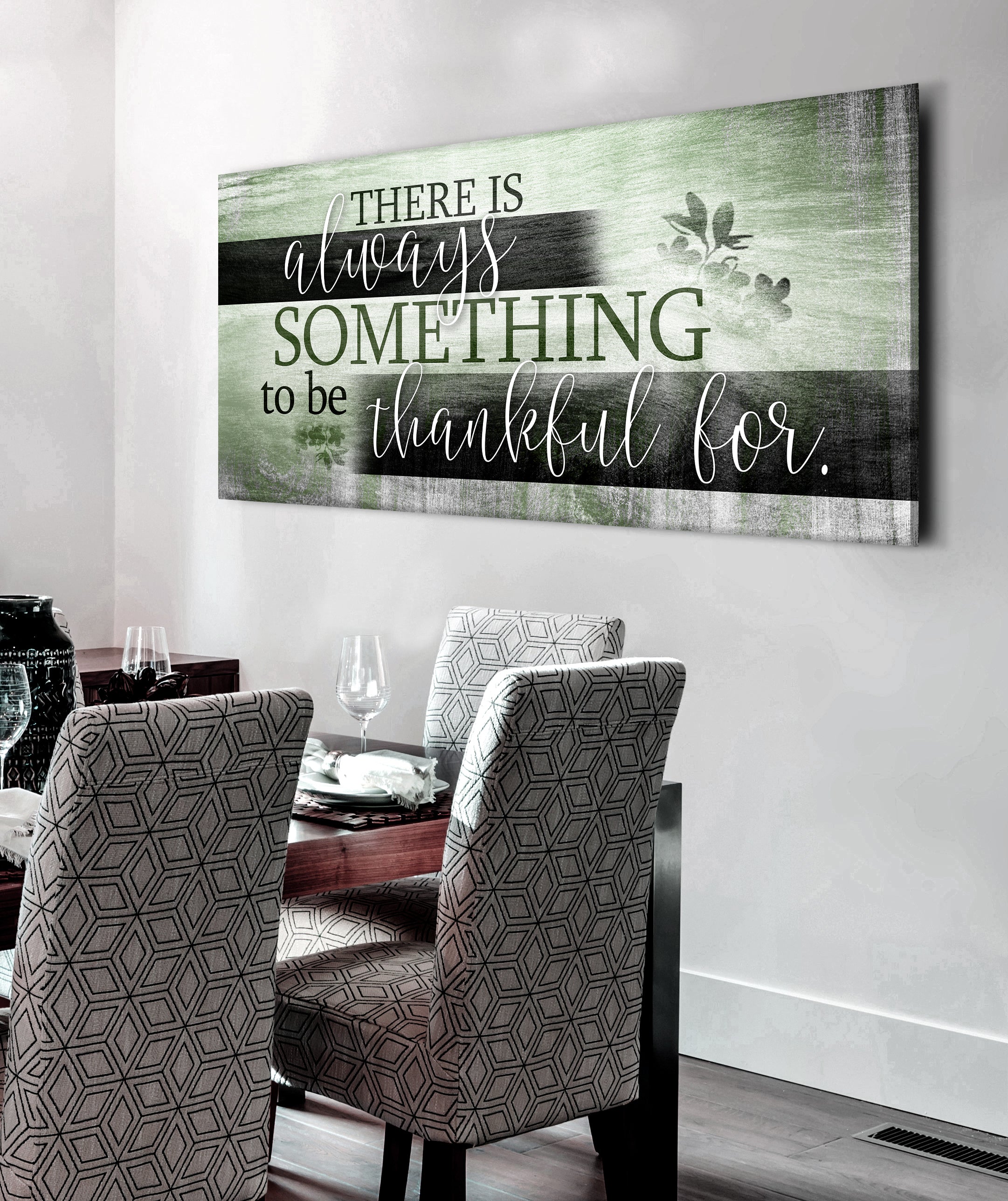 Ready-to-Hang Wood Frame Home Wall Art: Always Something to Be Thankful For