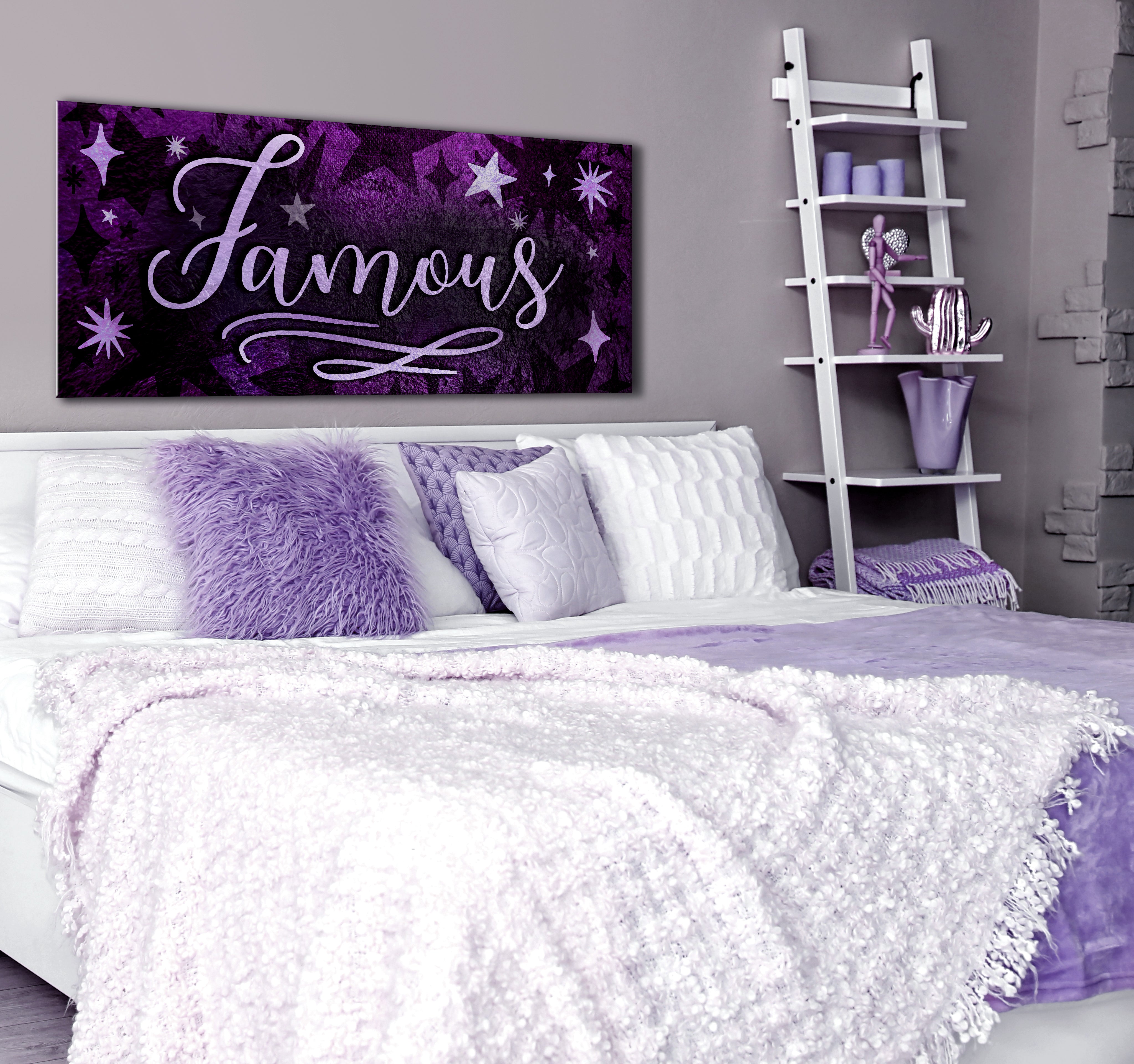 Hot! Teen Famous Wall Art with Wood Frame, Ready to Hang