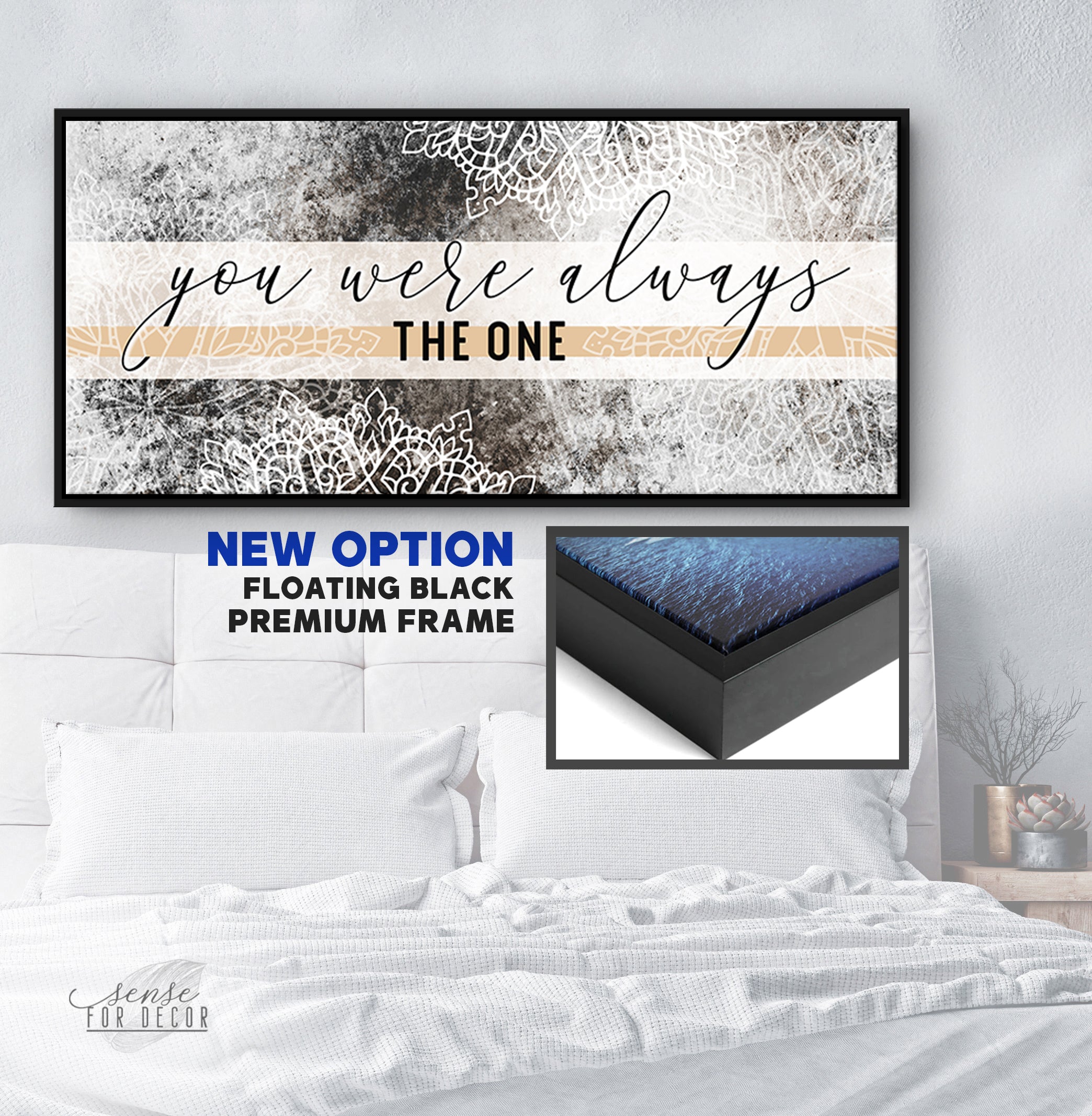 High - Quality Couples Wall Art: 'You Were Always The One' with Wood Frame, Ready to Hang