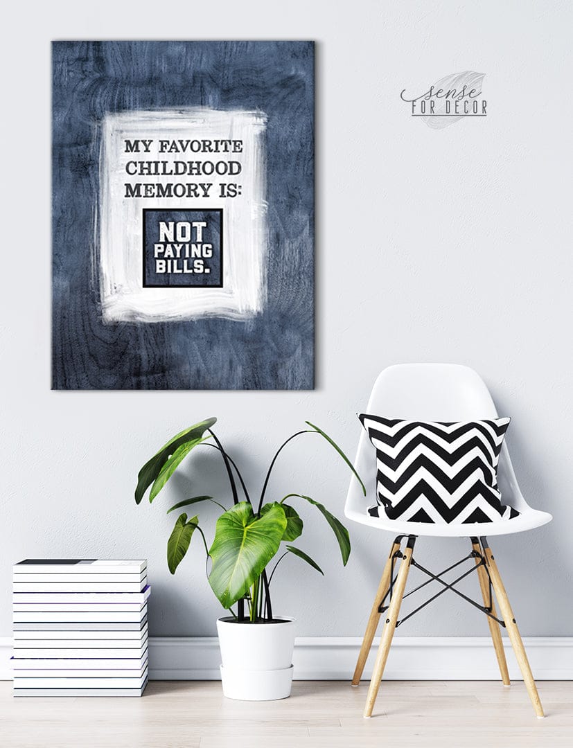 Exclusive Offer! Ready-to-Hang Wood Frame Home Wall Art of My Favorite Childhood Memory