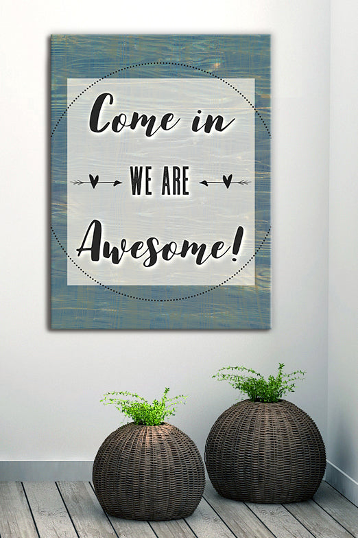 Exclusive! Awesome Home Wall Art with Wood Frame, Ready to Hang