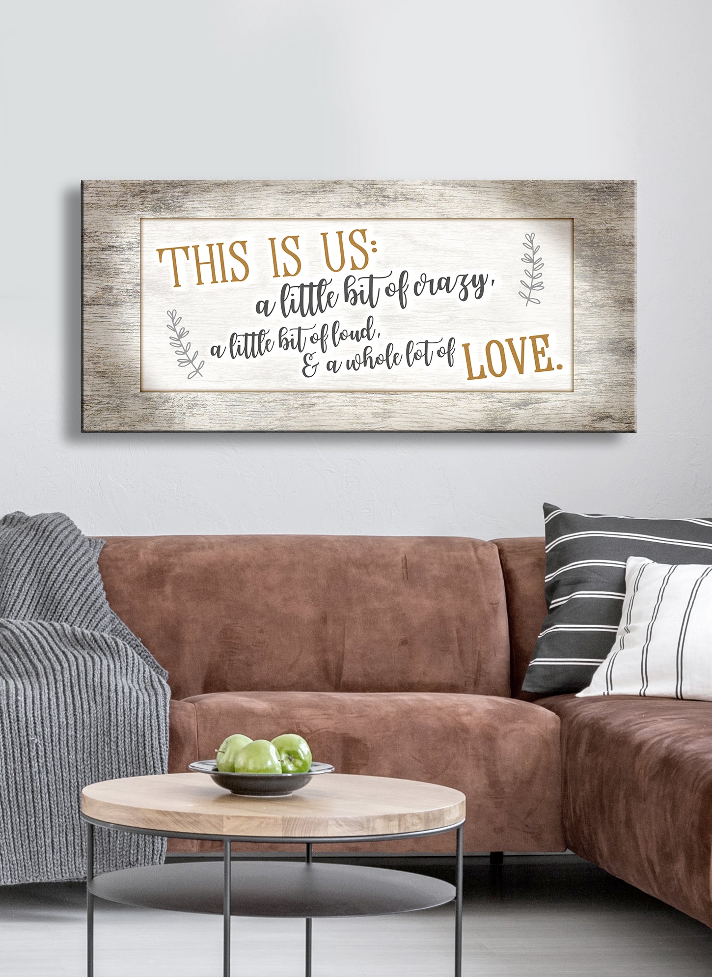 Family Wall Art: 'This Is Us Crazy V5' - Wood Frame, Ready to Hang! Buy 2, Save 20%