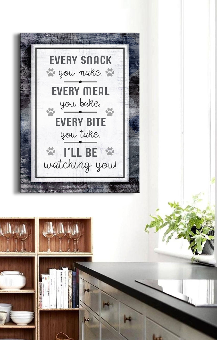 Pet Wall Art: Ever Snack You Make (Wood Frame Ready To Hang)