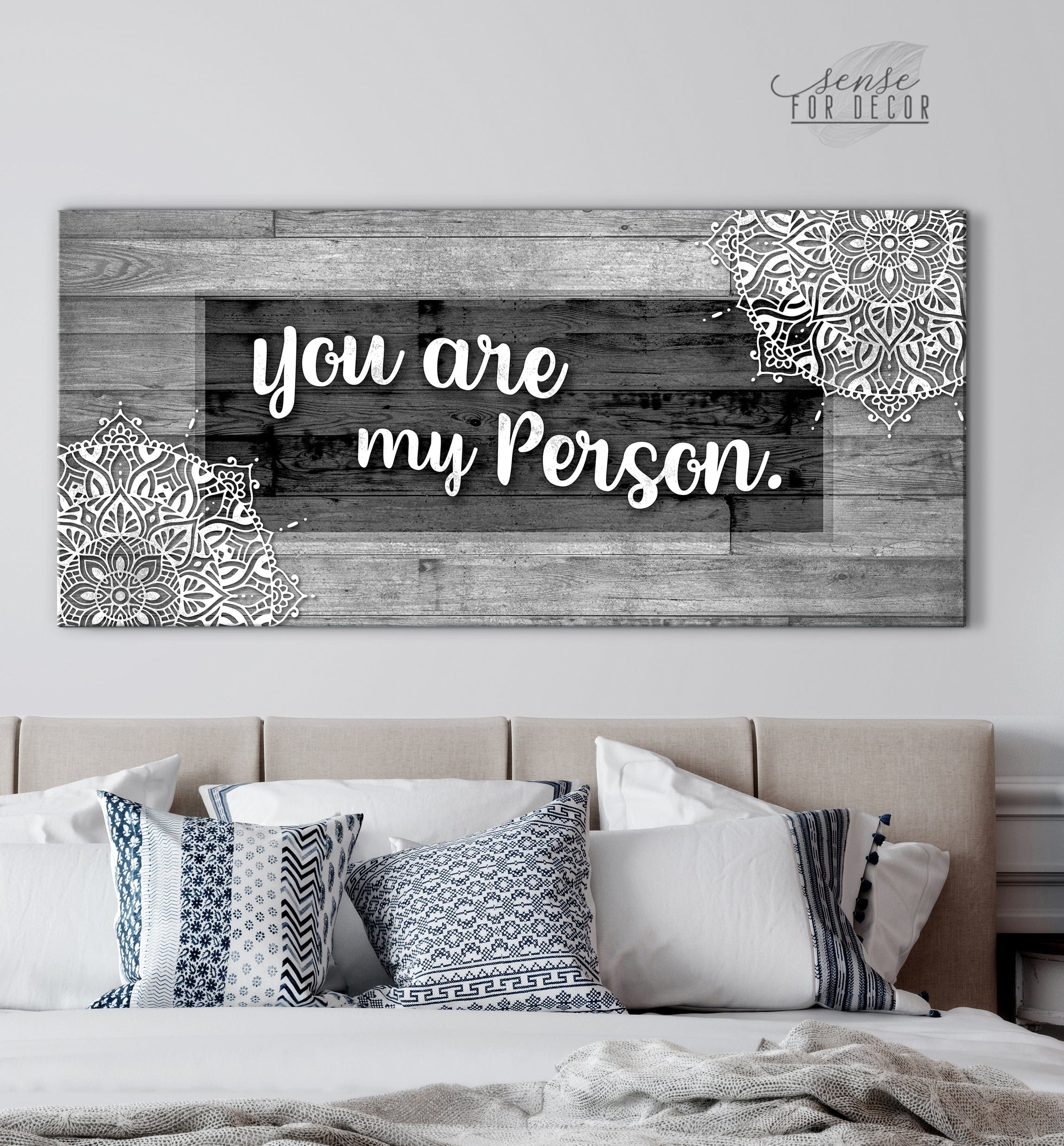 High - Quality Couples Wall Art 'You Are My Favorite Person' V3 with Wood Frame, Ready to Hang