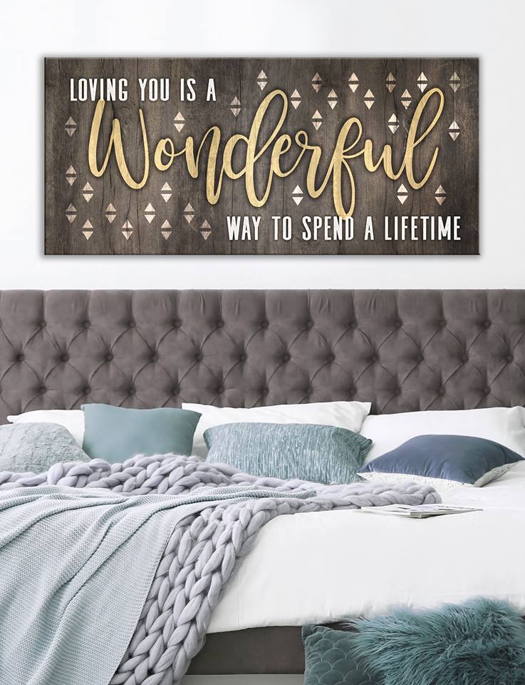 Exclusive! Loving You A Lifetime V2 Home Wall Art - Wood Frame, Ready To Hang