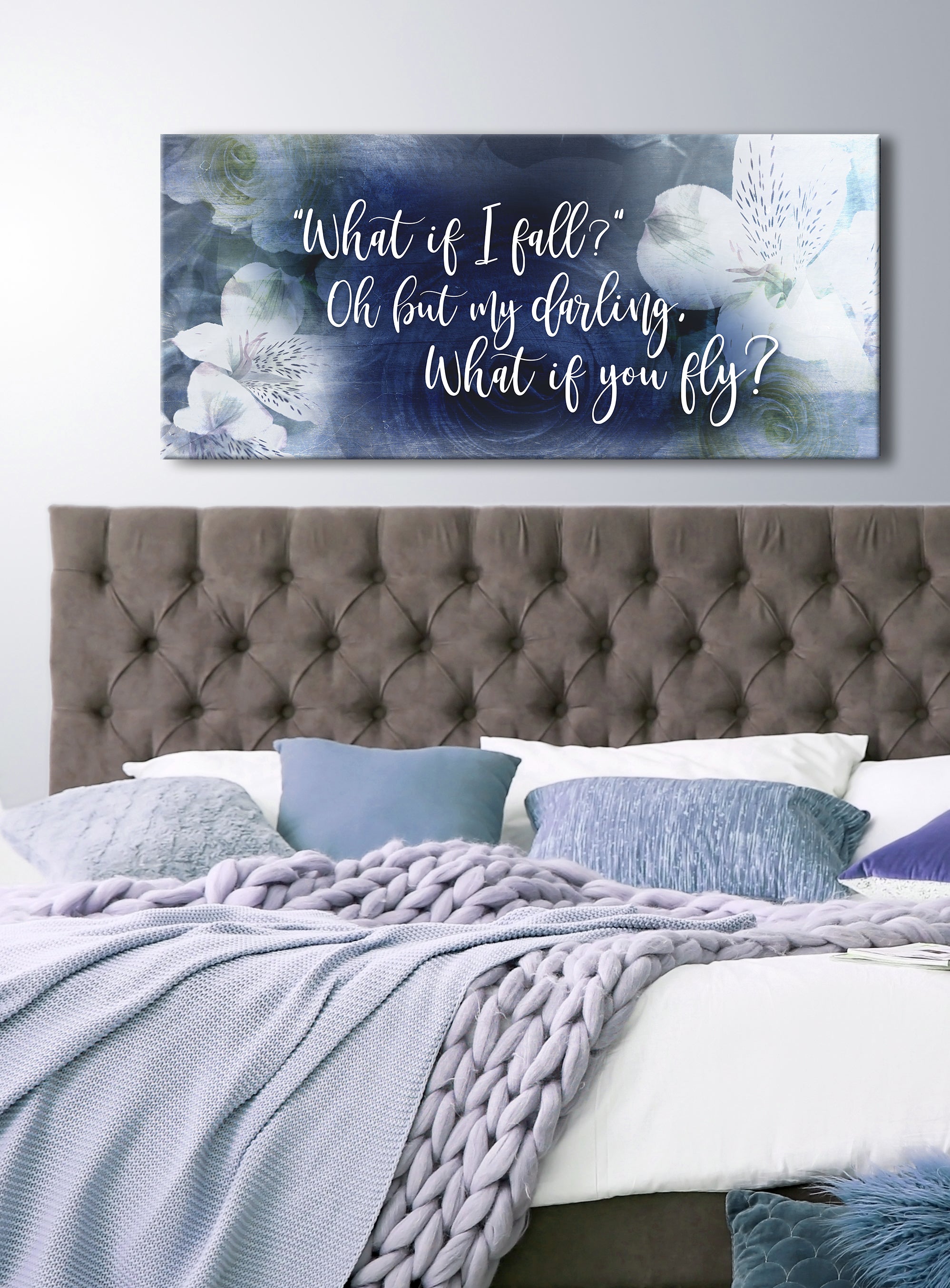 Teen Wall Art - 'What If I Fall' (Wood Frame, Ready To Hang) - Buy 2 Save 20%
