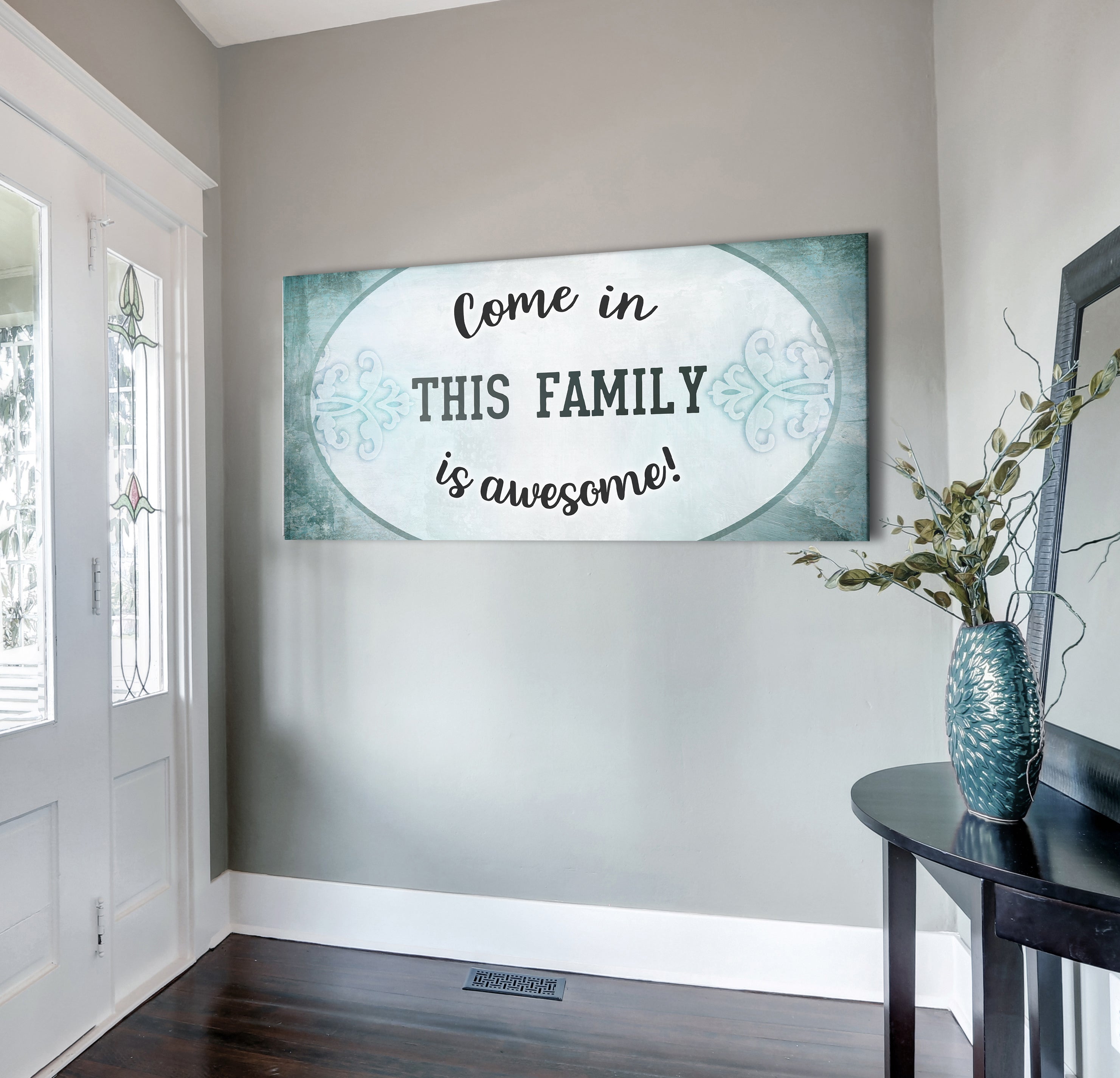 Awesome Family Wall Art V2 with Wood Frame (Ready to Hang) - 20% Off on 2+!