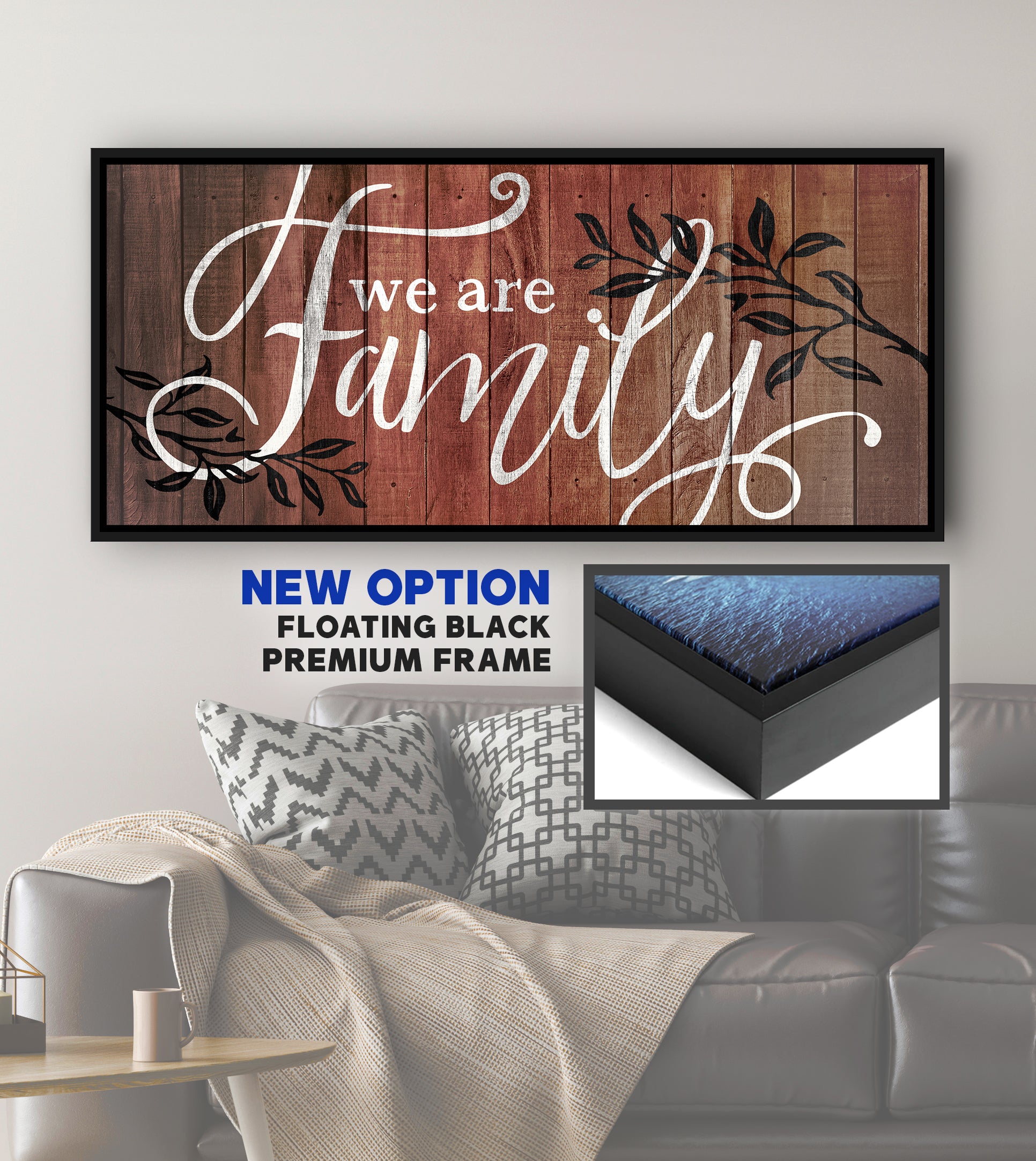 Hot Deal! Ready - To - Hang Family Wall Art V3 with Wood Frame