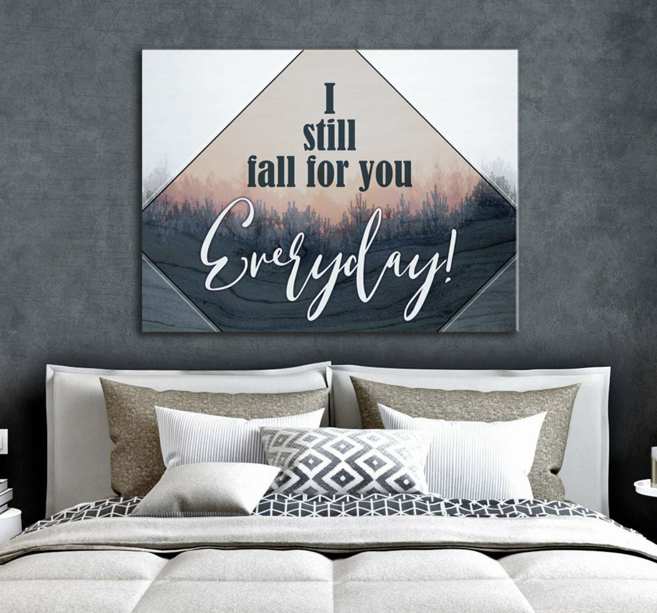 Fall For You Bedroom Wall Art: High - Quality Wood Frame, Ready To Hang
