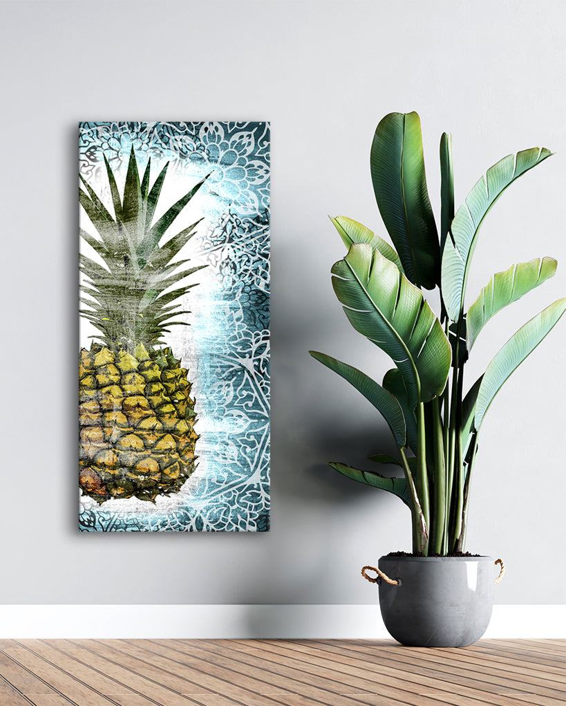 Boho Pineapple Mandalas V2 Wall Art: Wood Frame, Ready to Hang - Buy 2, Save 20%