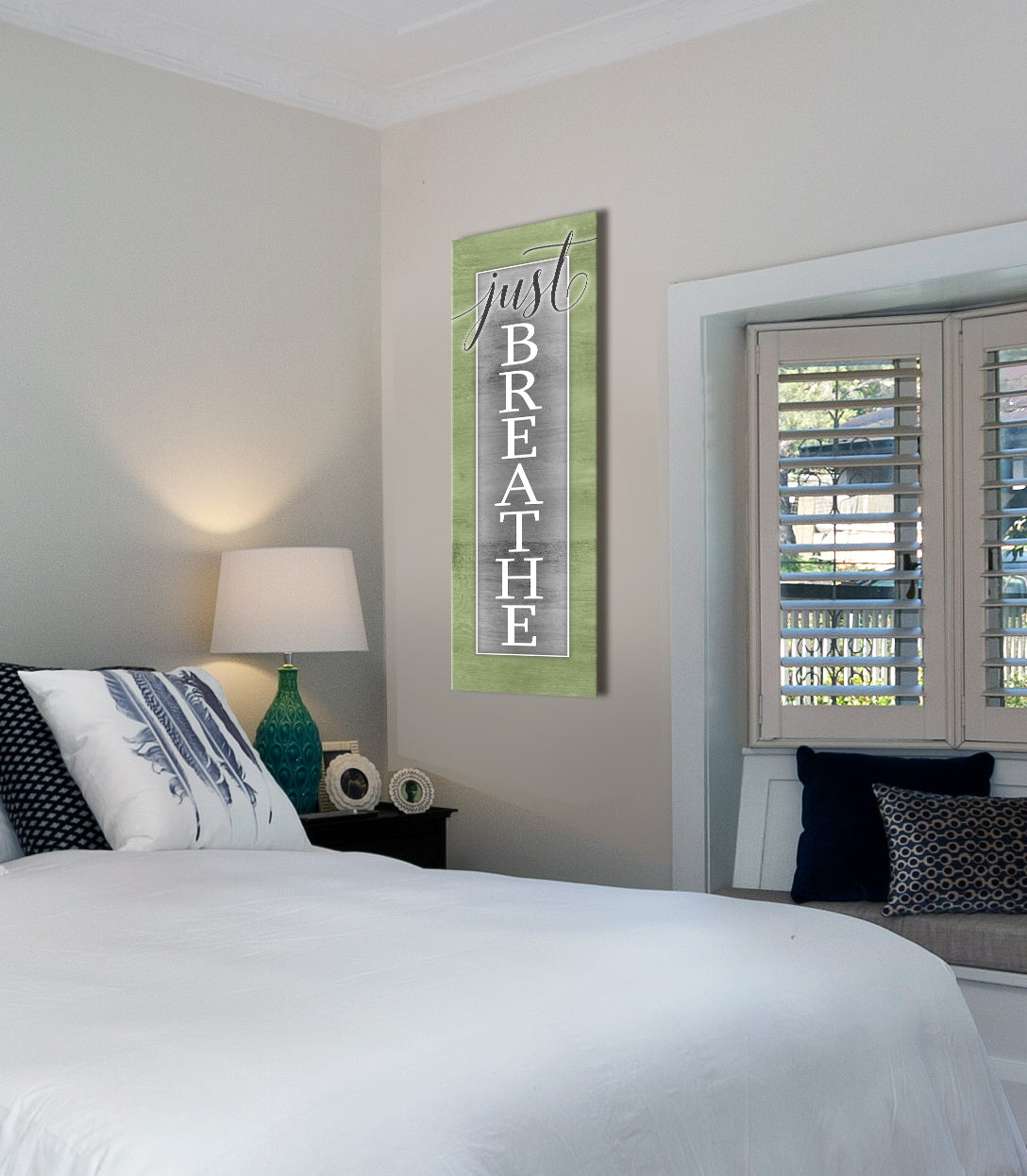 Exclusive Home Wall Art: Just Breathe V2 - Wood Framed and Ready to Hang, Buy 2 Get 20% Off!