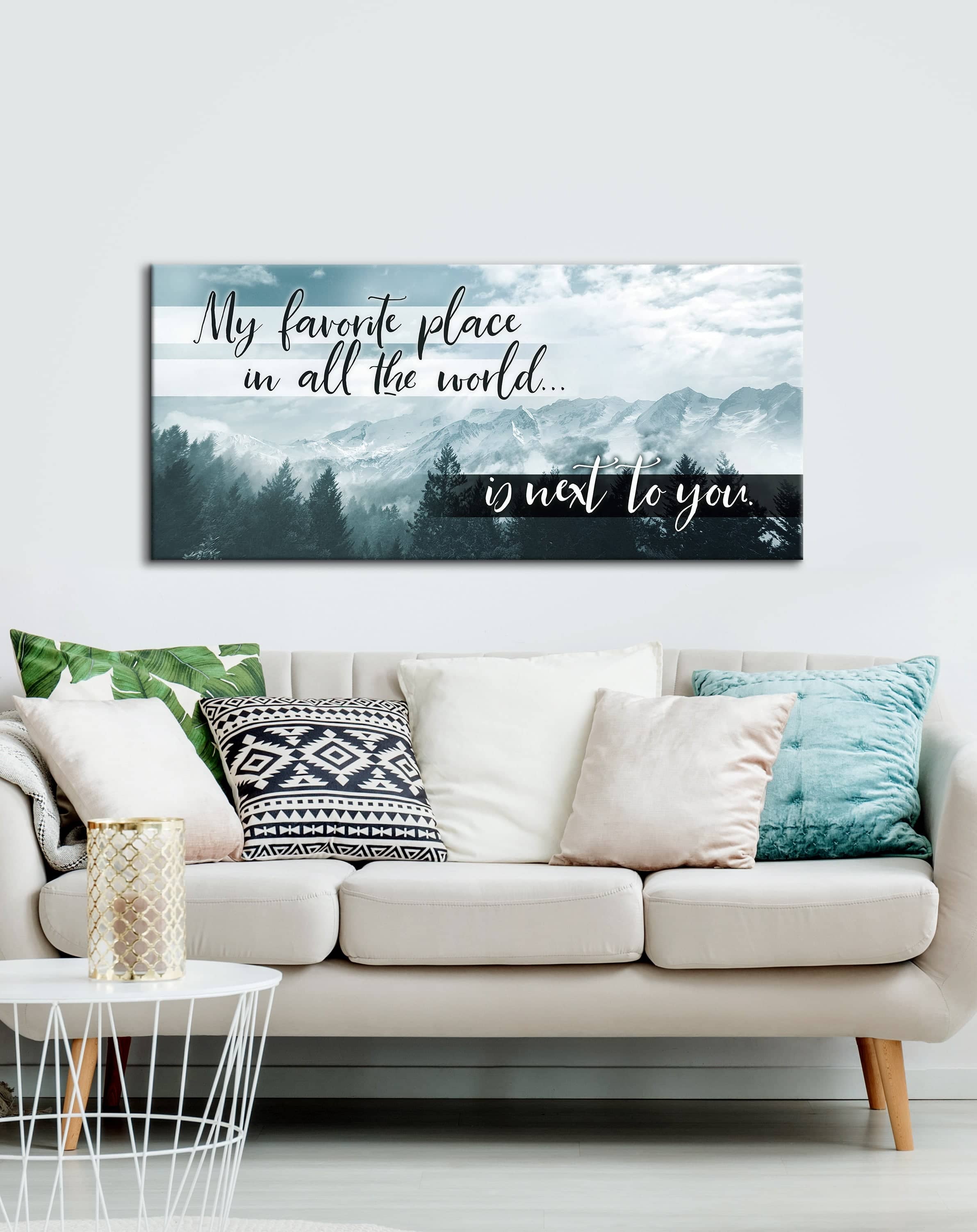 Exclusive! Bedroom Wall Art - Next To You (Wood Frame, Ready To Hang)