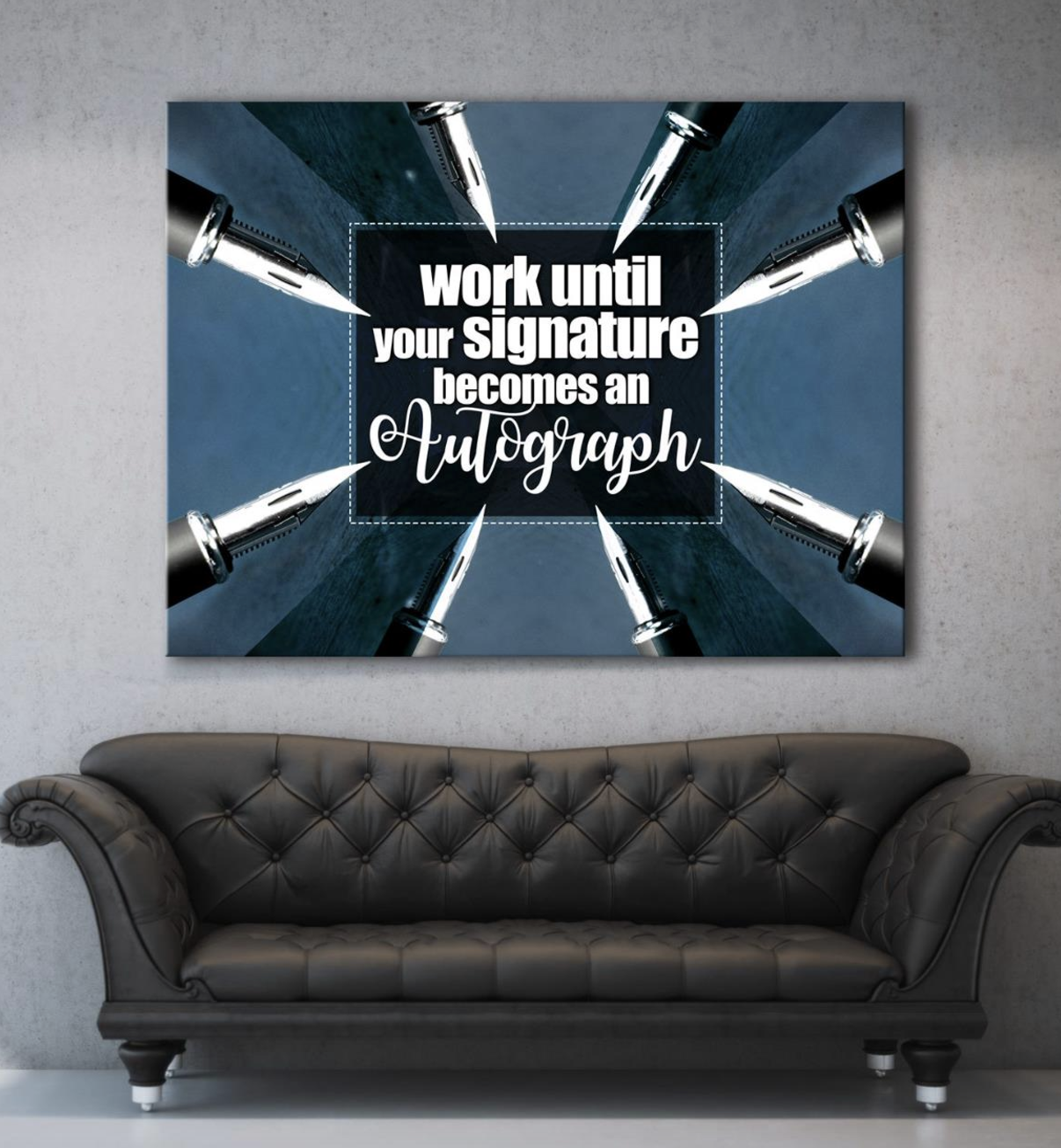 Autograph Canvas Business Wall Art with Wood Frame, Ready to Hang - Buy 2 Save 20%