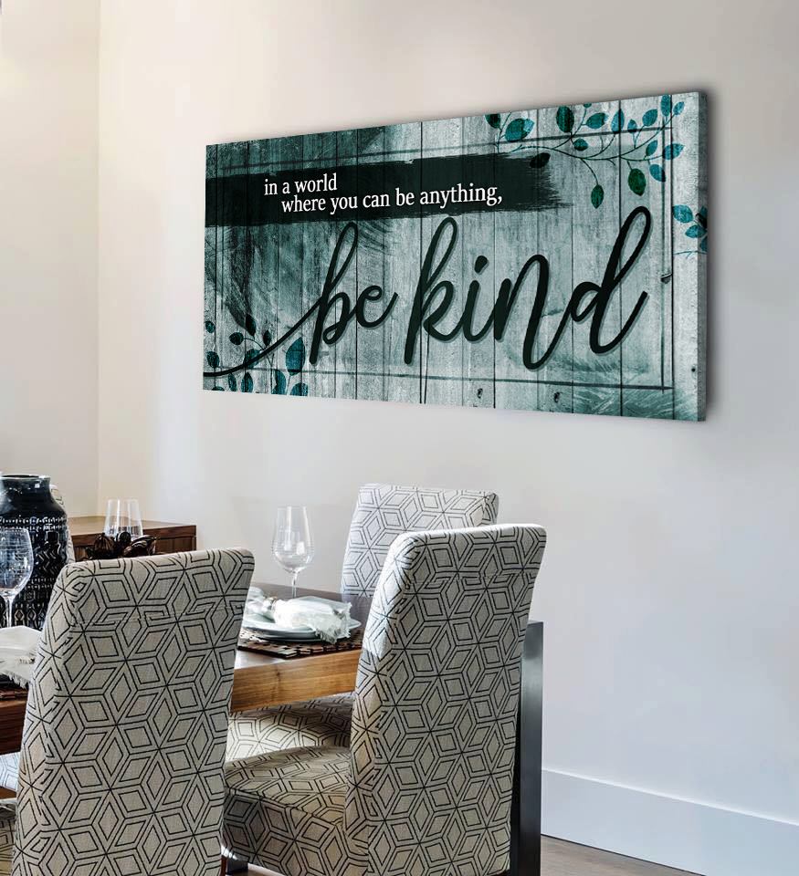 Exclusive Home Wall Art: 'In A World Where V2' - Wood Frame, Ready to Hang