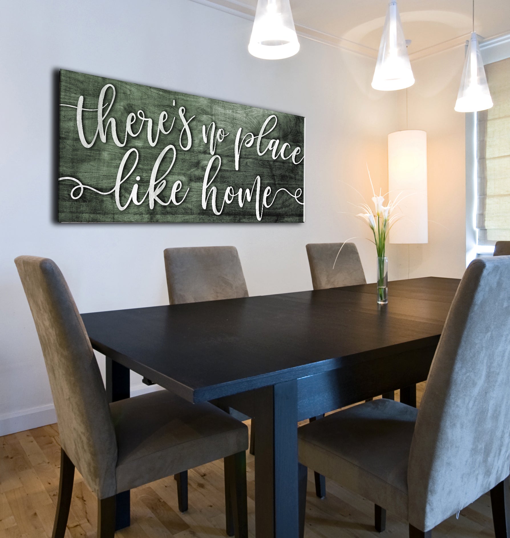High - Quality Wood - Framed 'There's No Place Like Home' Wall Art, Ready to Hang