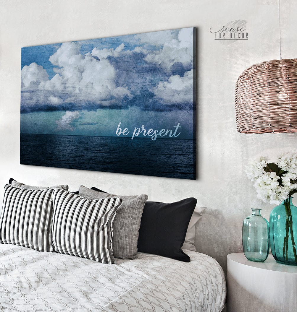 Exclusive! Ready - To - Hang Wood - Framed 'Be Present' Home Wall Art