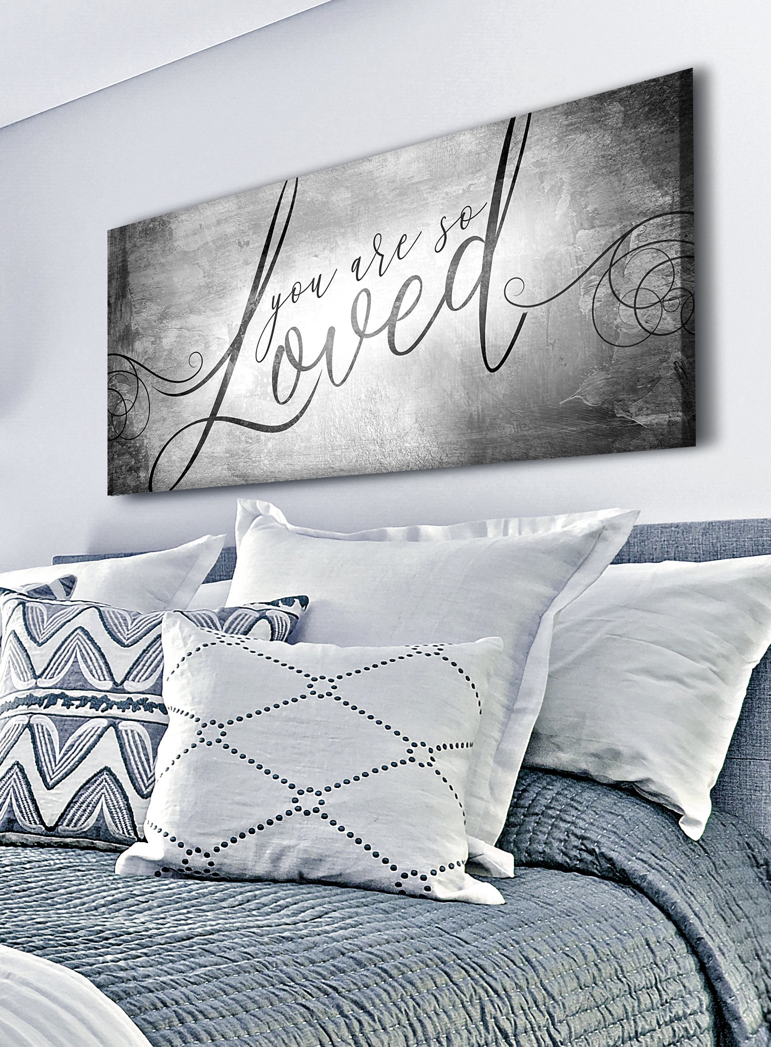 Hot! Couples Wall Art: You Are So Loved V2 - Wood Frame, Ready To Hang