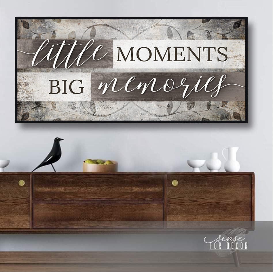 Exclusive! Home Wall Art - Little Moments, Big Memories (Wood Frame, Ready to Hang)