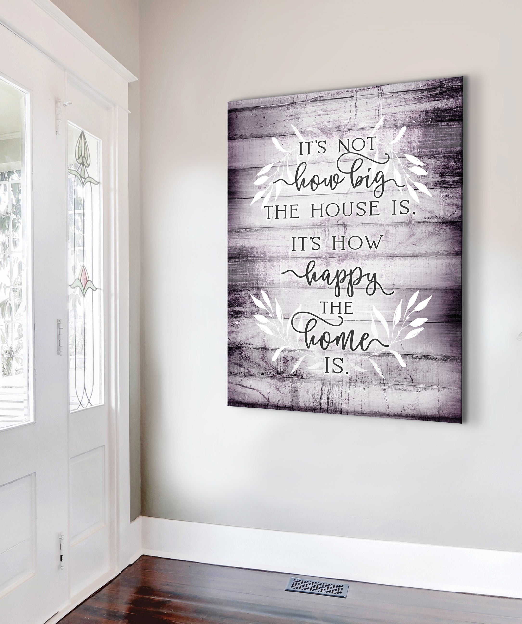 Ready-to-Hang Wood Frame Home Wall Art - It's Not the House Size V3