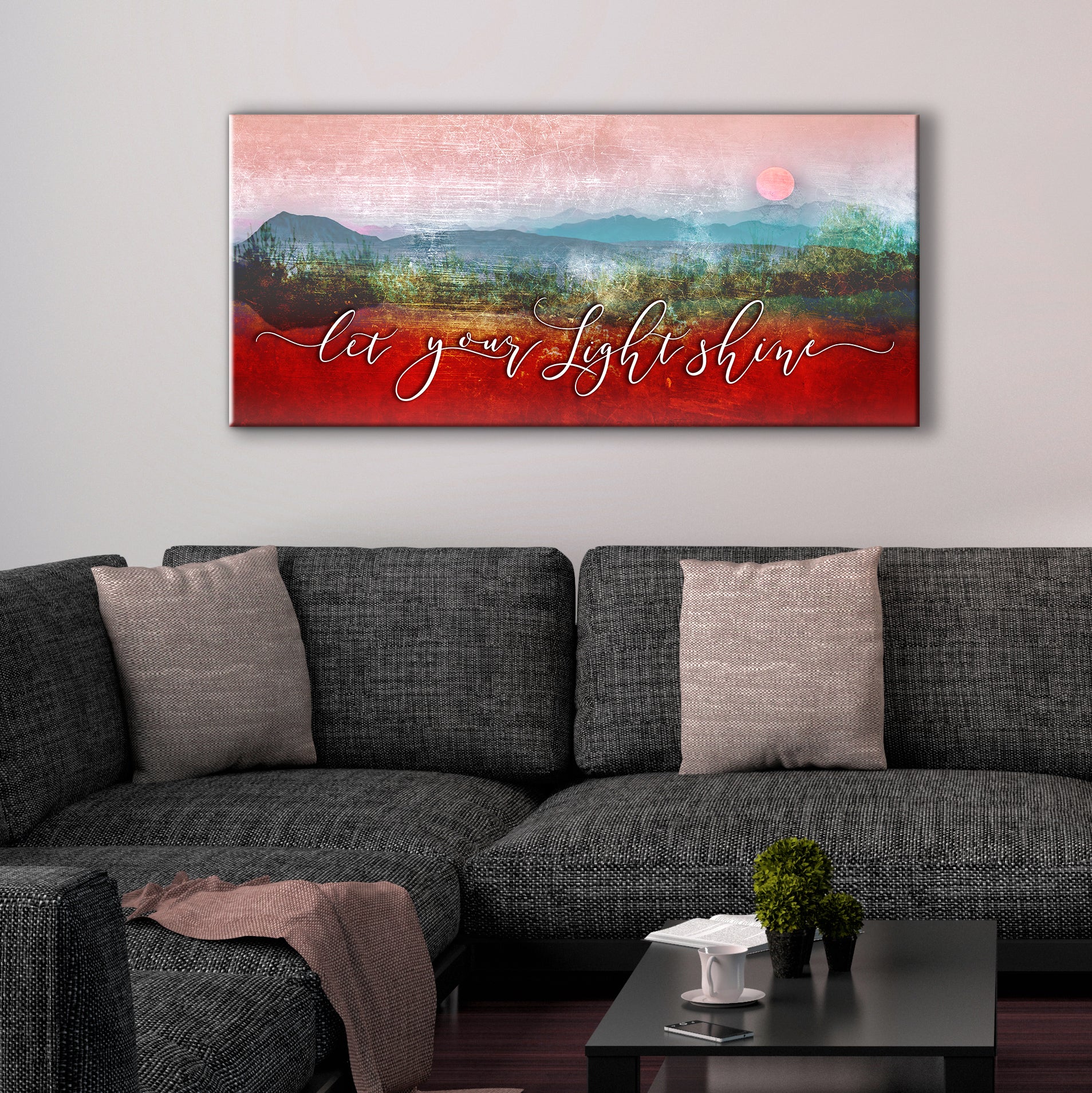 Hot! Home Wall Art - Let Your Light Shine (Wood Frame, Ready To Hang)