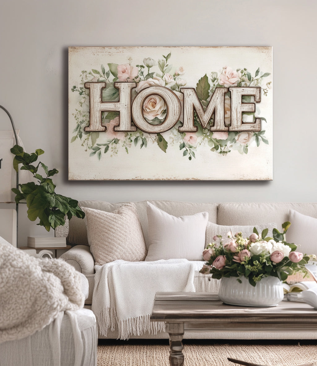 Exclusive Home Wall Art: Decorative Home Word Sign V13 - Buy 2, Save 20%