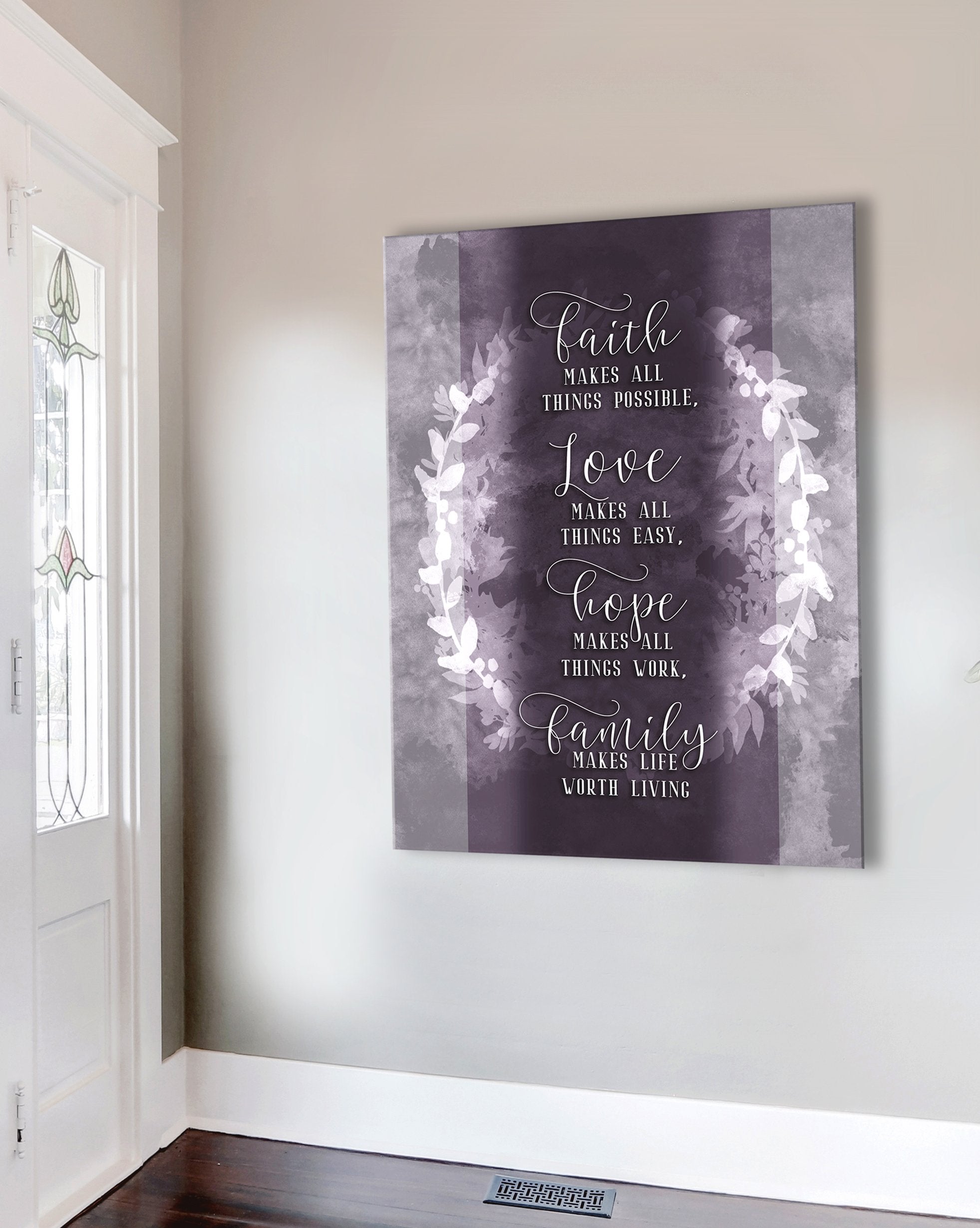Faith Wall Art: Ready-To-Hang Wood Frame - Buy 2 Save 20%