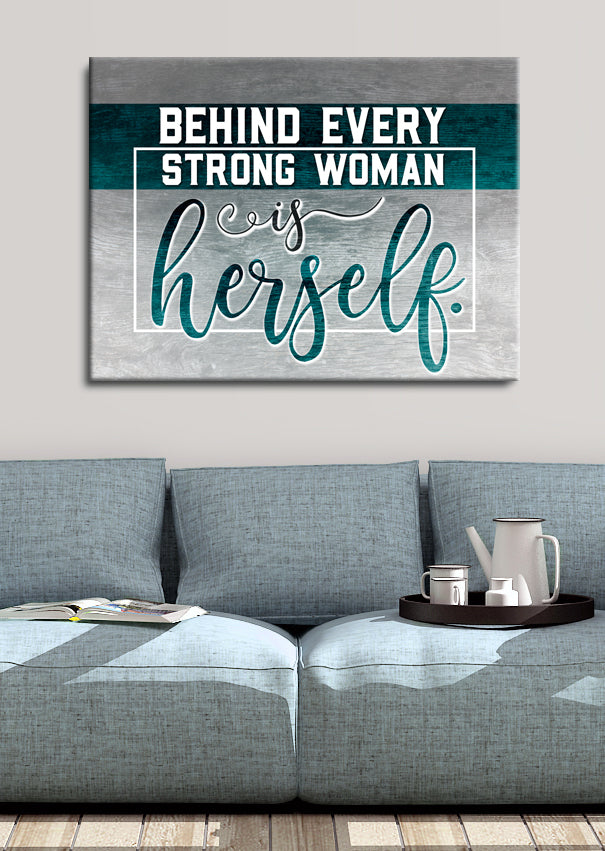 Exclusive! Powerful Women Wall Art with Wood Frame, Ready to Hang