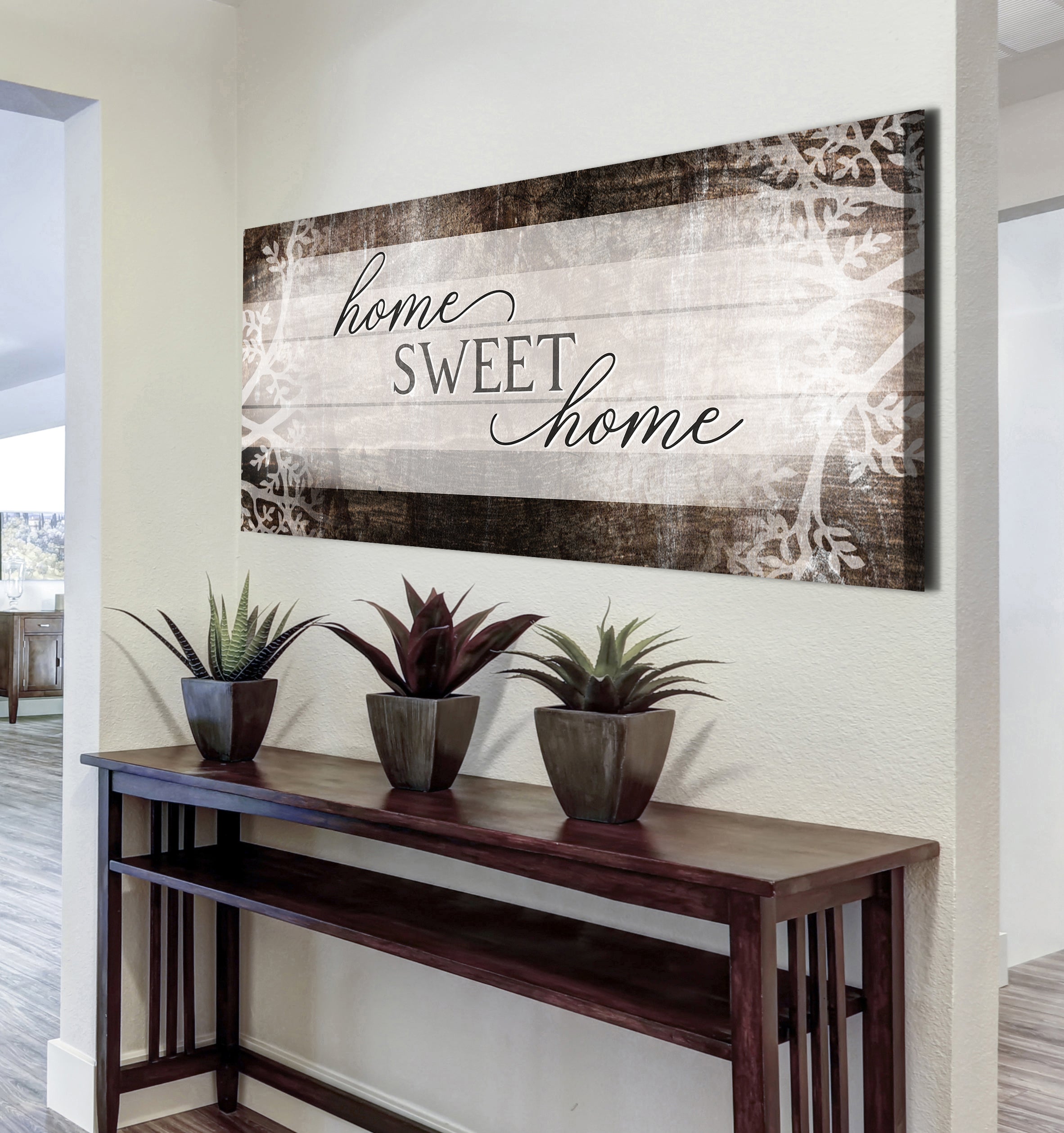 Hot Deal! Ready-to-Hang 'Home Sweet Home' Wall Art with Wood Frame