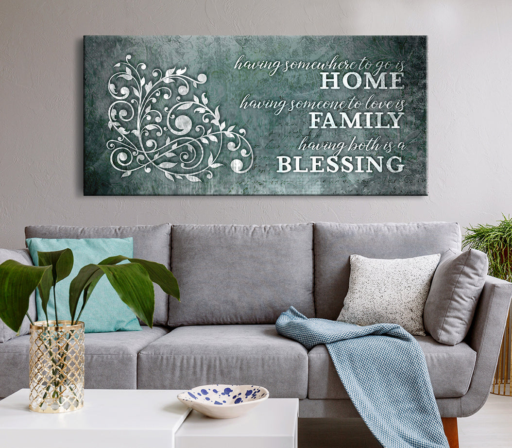 High - Quality Wood - Framed Wall Art: 'Having Somewhere To Go Is Home' V4 (Ready To Hang)