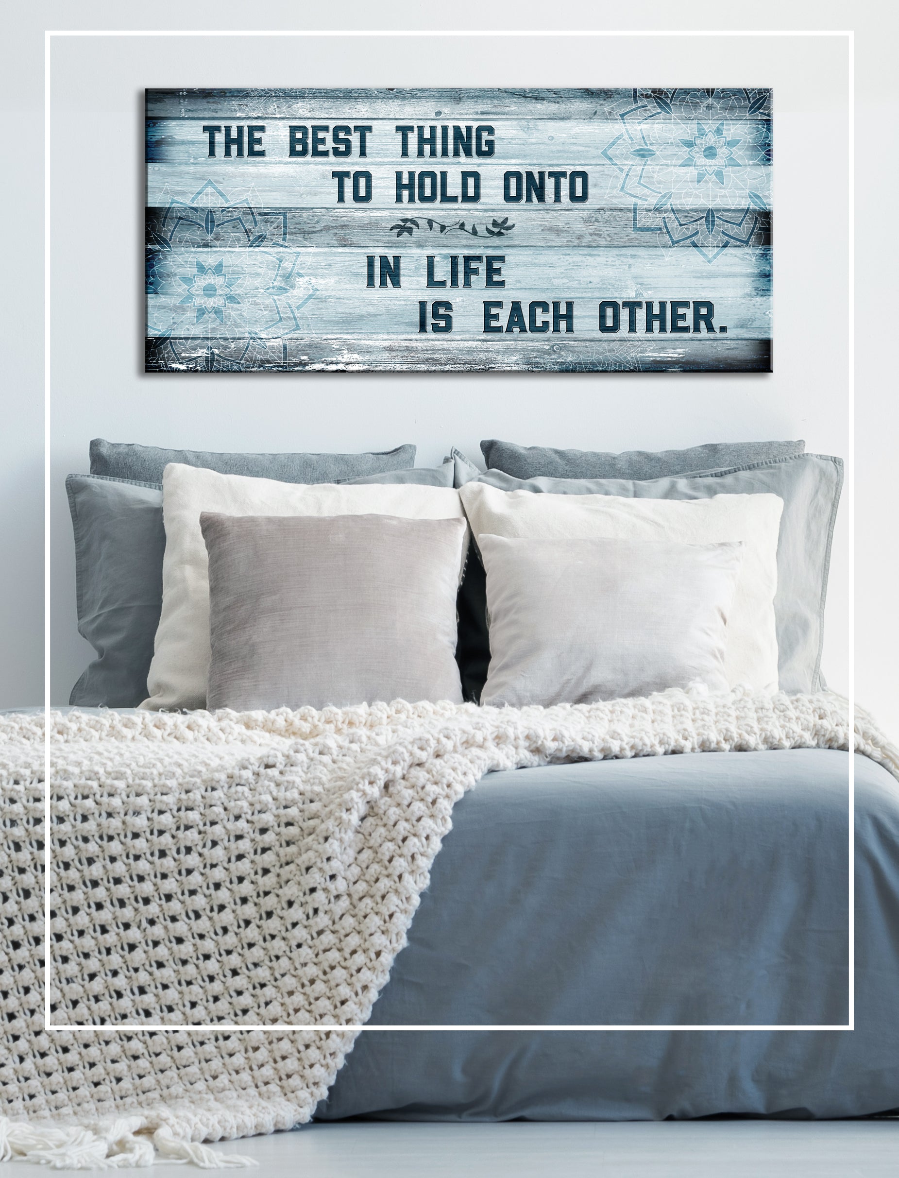 Hot Deal! Couples Wall Art - Wood Framed, Ready to Hang: Hold Onto Each Other in Life