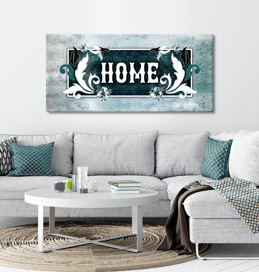 Hot Sale! Ready - to - Hang Wood - Framed Home Wall Art: Home Word Sign V4