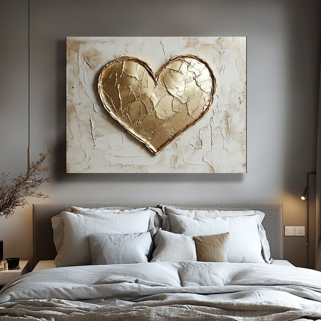 Exclusive Golden Heart Wall Art for Your Home - Buy 2 Get 20% Off!