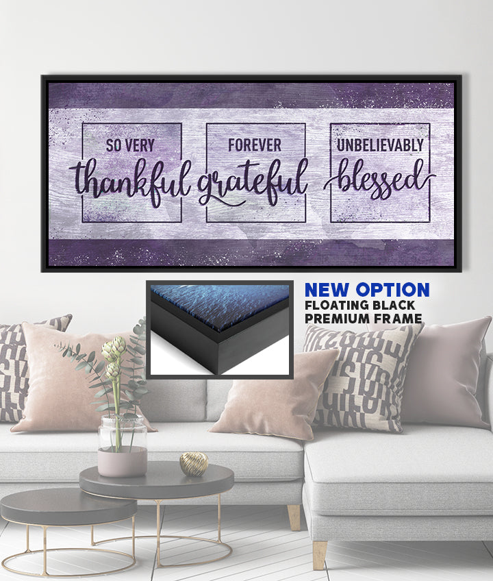 Christian Wall Art: Thankful, Grateful, Blessed - Buy 2 Get 20% Off!