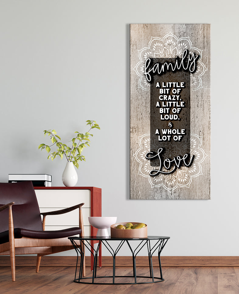 Hot! Boho Family Wall Art V4 with Wood Frame, Ready to Hang