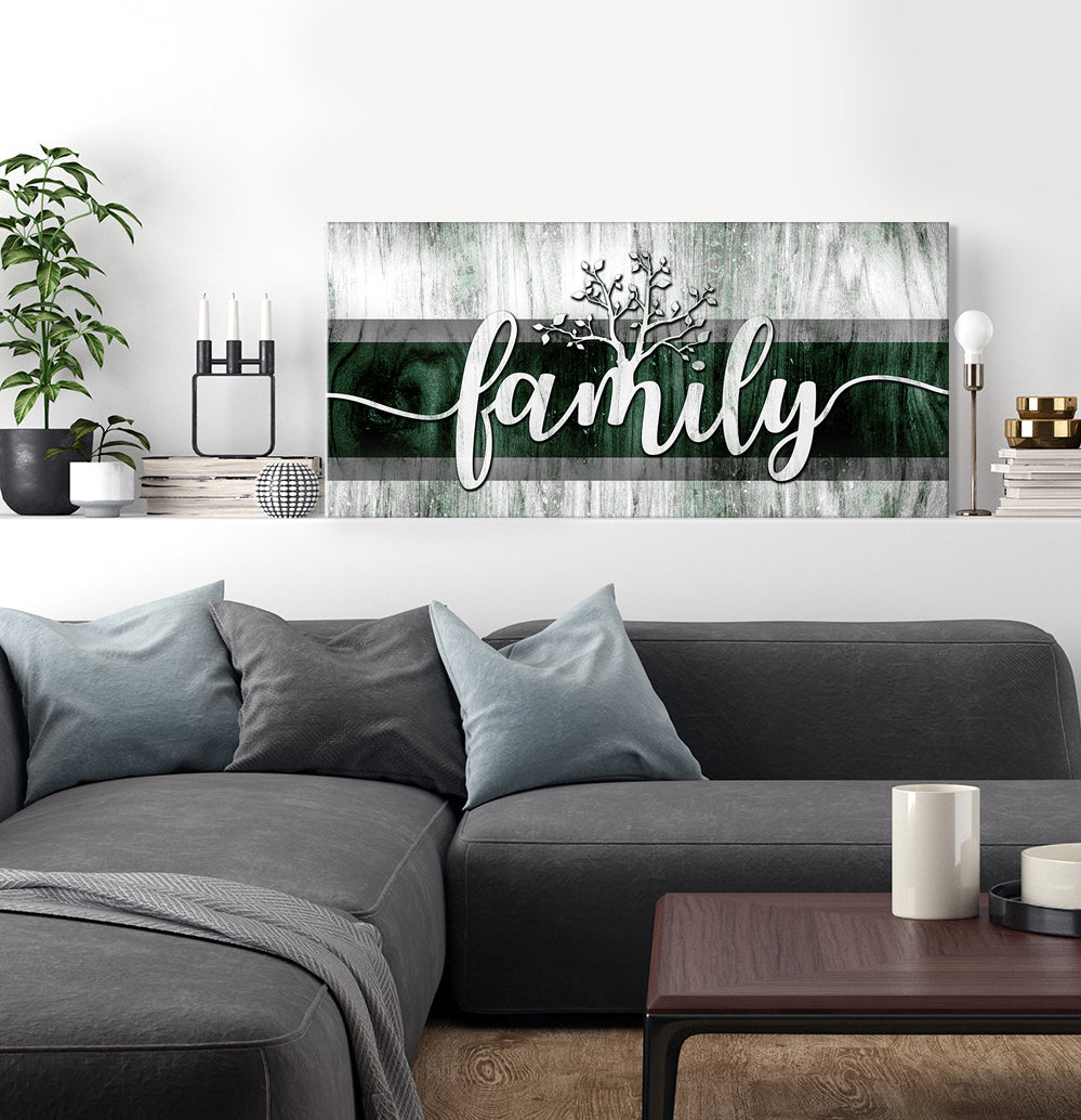 Hot Deal! Family Word Sign V7 Wood Frame Wall Art, Ready To Hang