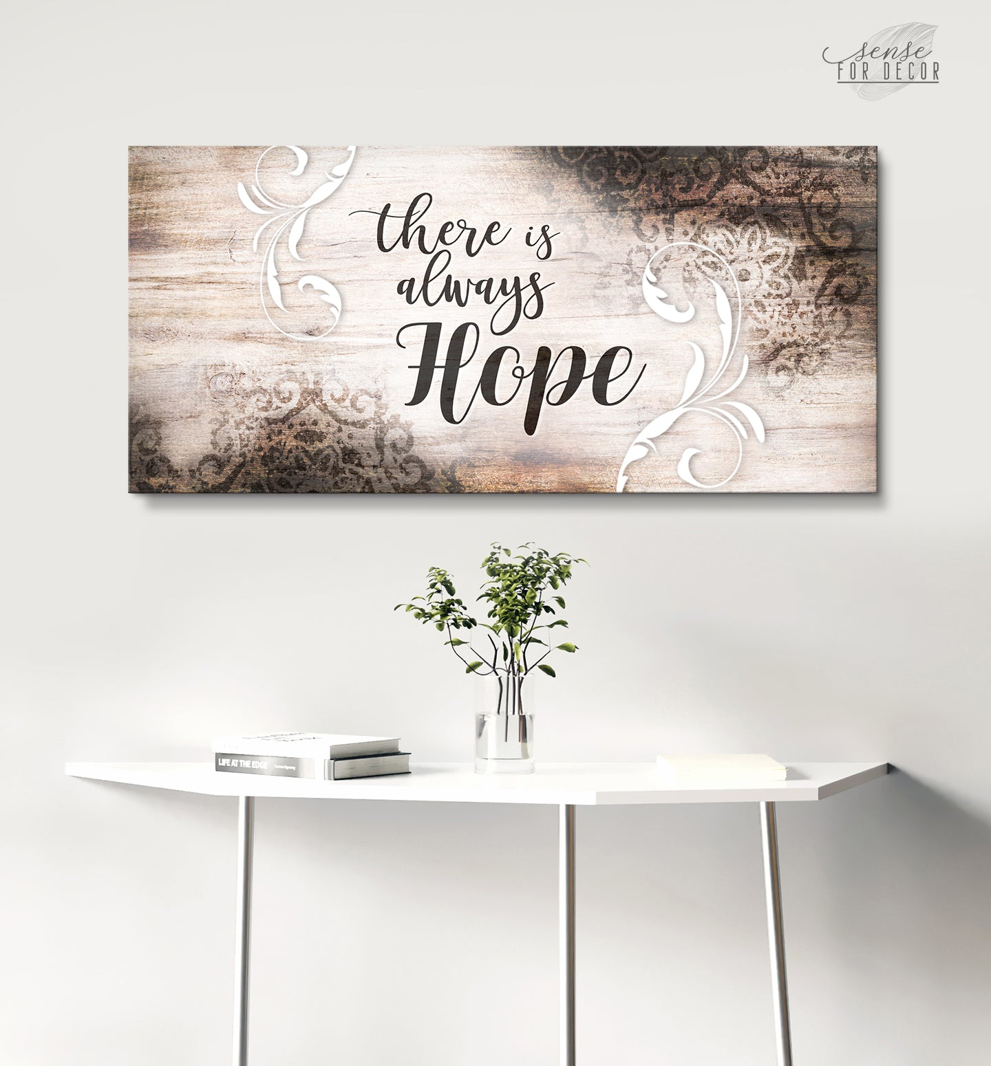 Inspire Wall Art: There is Always Hope - Wood Frame, Ready to Hang! Buy 2, Save 20%