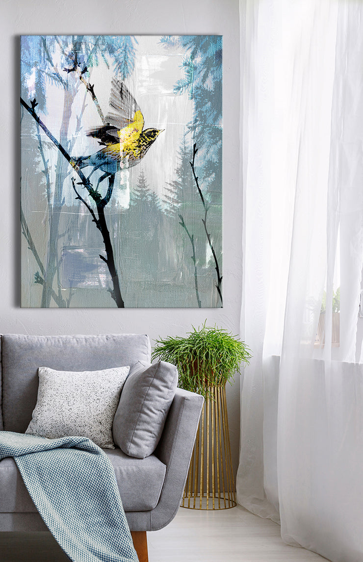 Exclusive Bird Forest Wall Art with Wood Frame - Ready to Hang! Buy 2 Save 20%