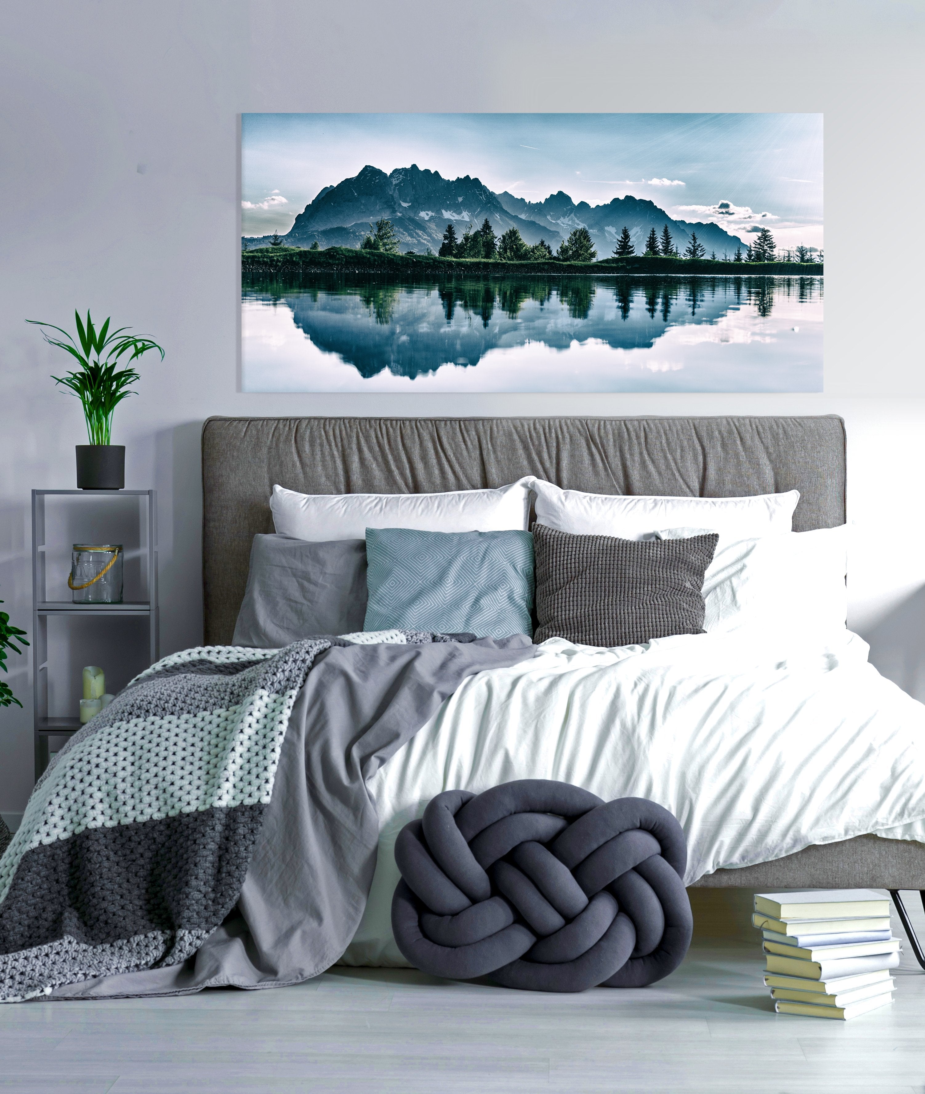 Blue Mountains Nature Wall Art: Wood Frame, Ready To Hang - Buy 2, Save 20%