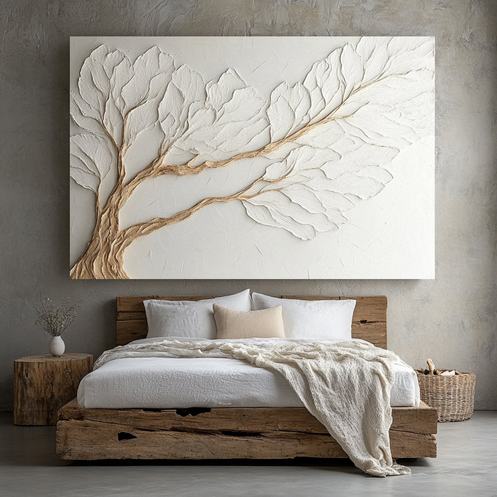 Elegant Timeless Canopy Wall Art in Neutral Earth Tones for Modern Interiors