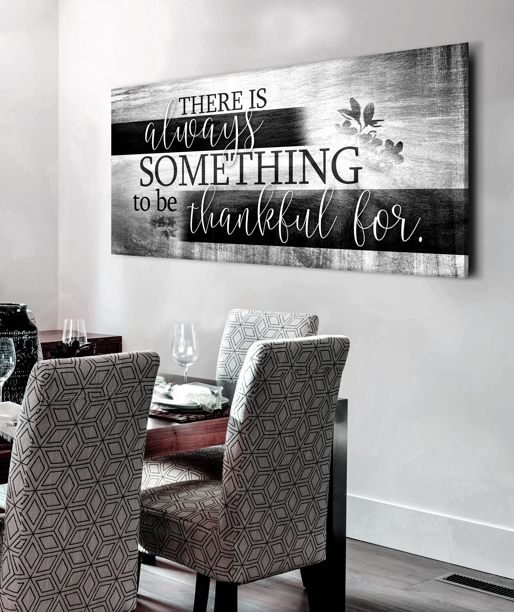 Ready-to-Hang Wood Frame Home Wall Art: Always Something to Be Thankful For