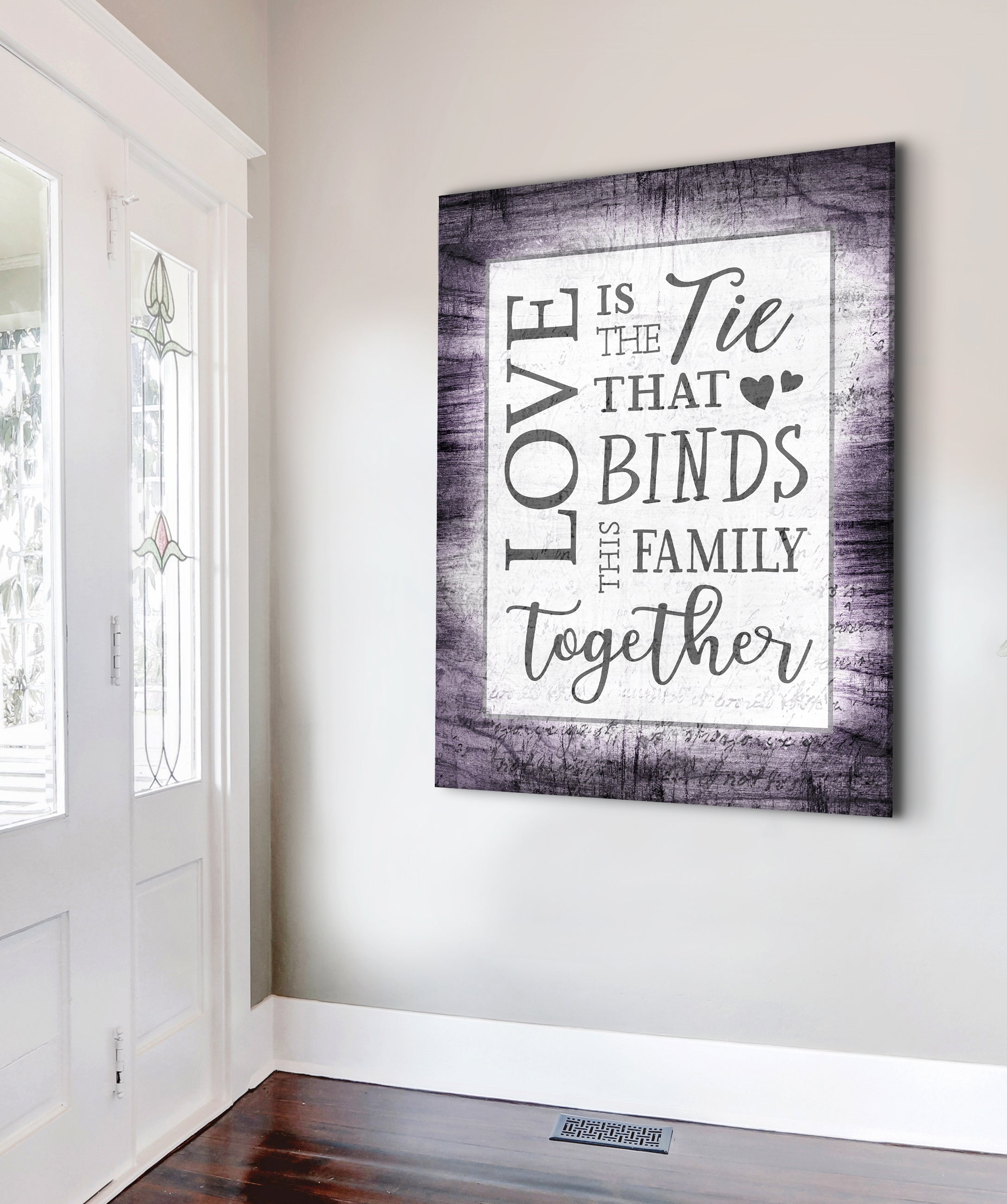 Exclusive Couples Wall Art: Love-Bound Family Design in Wood Frame, Ready to Hang