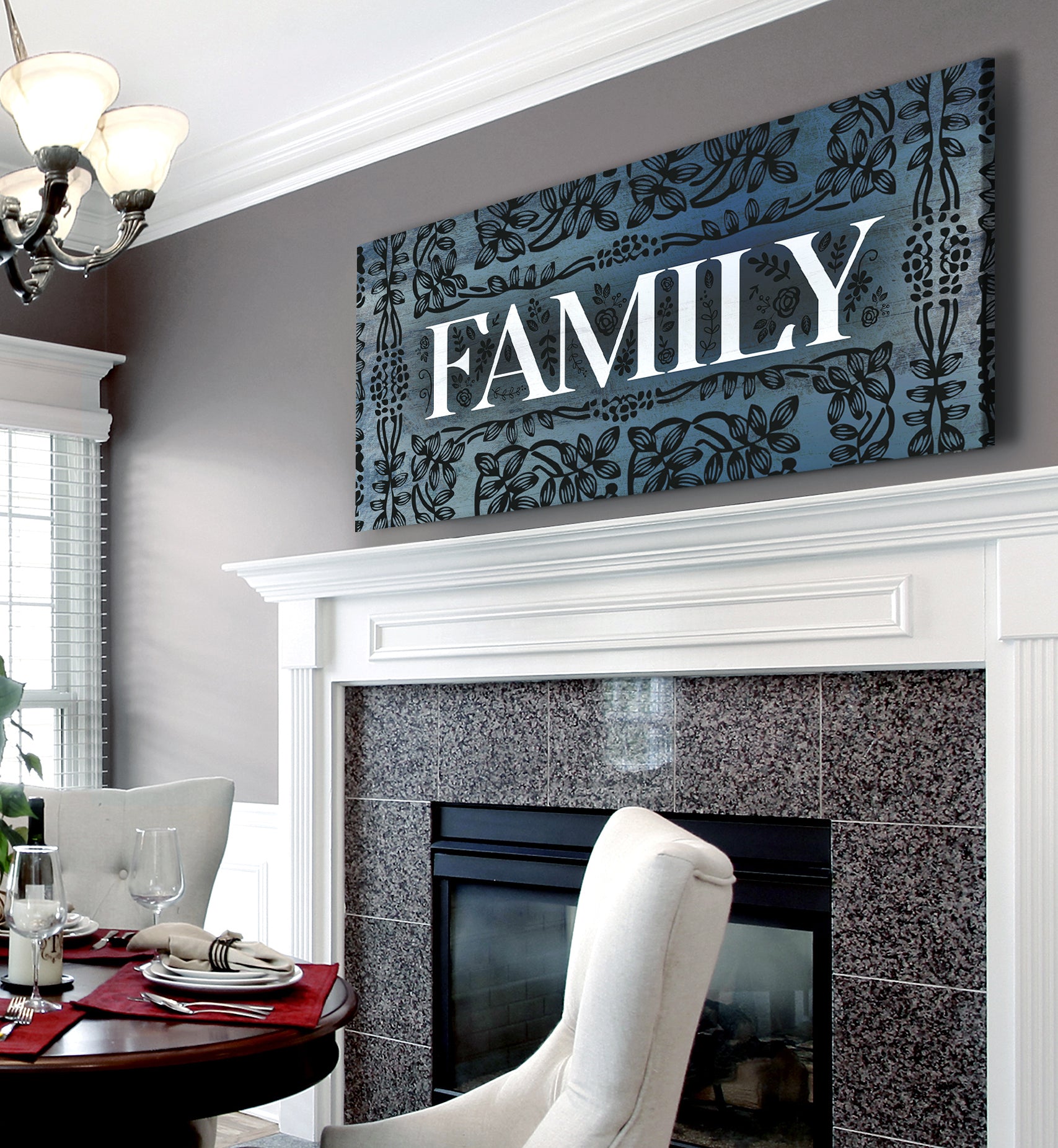 Family Wall Art Sign V5: Wood Frame, Ready to Hang - Buy 2 Save 20%