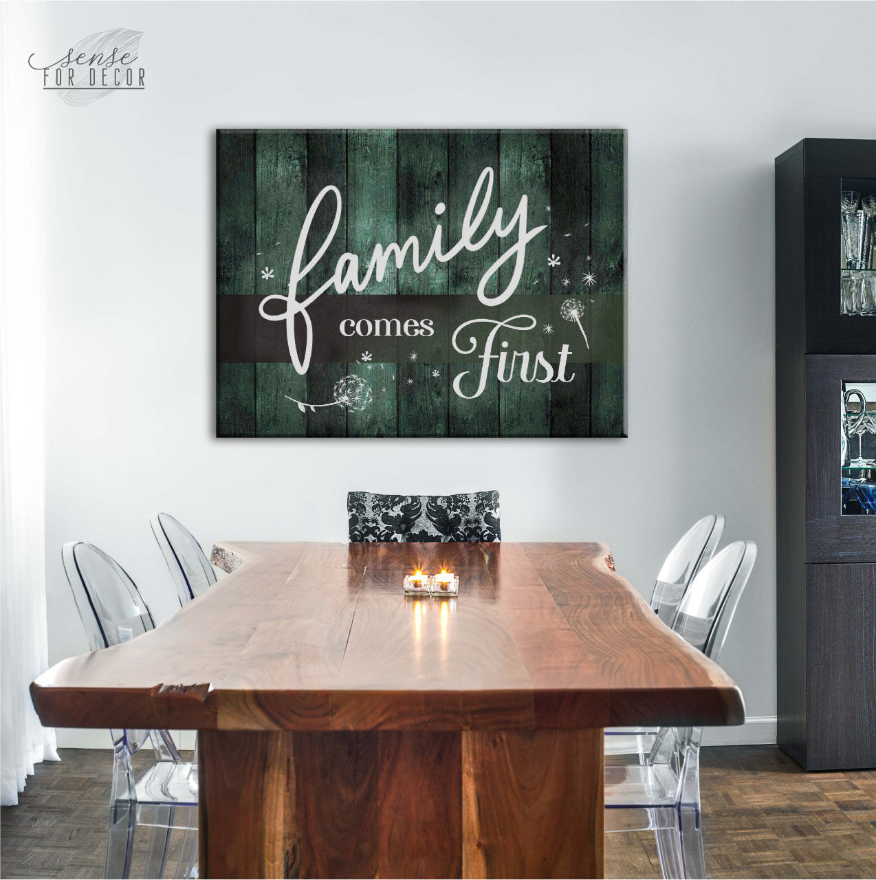 Family Wall Art: Family Comes First - Wood Frame, Ready to Hang! Buy 2, Save 20%