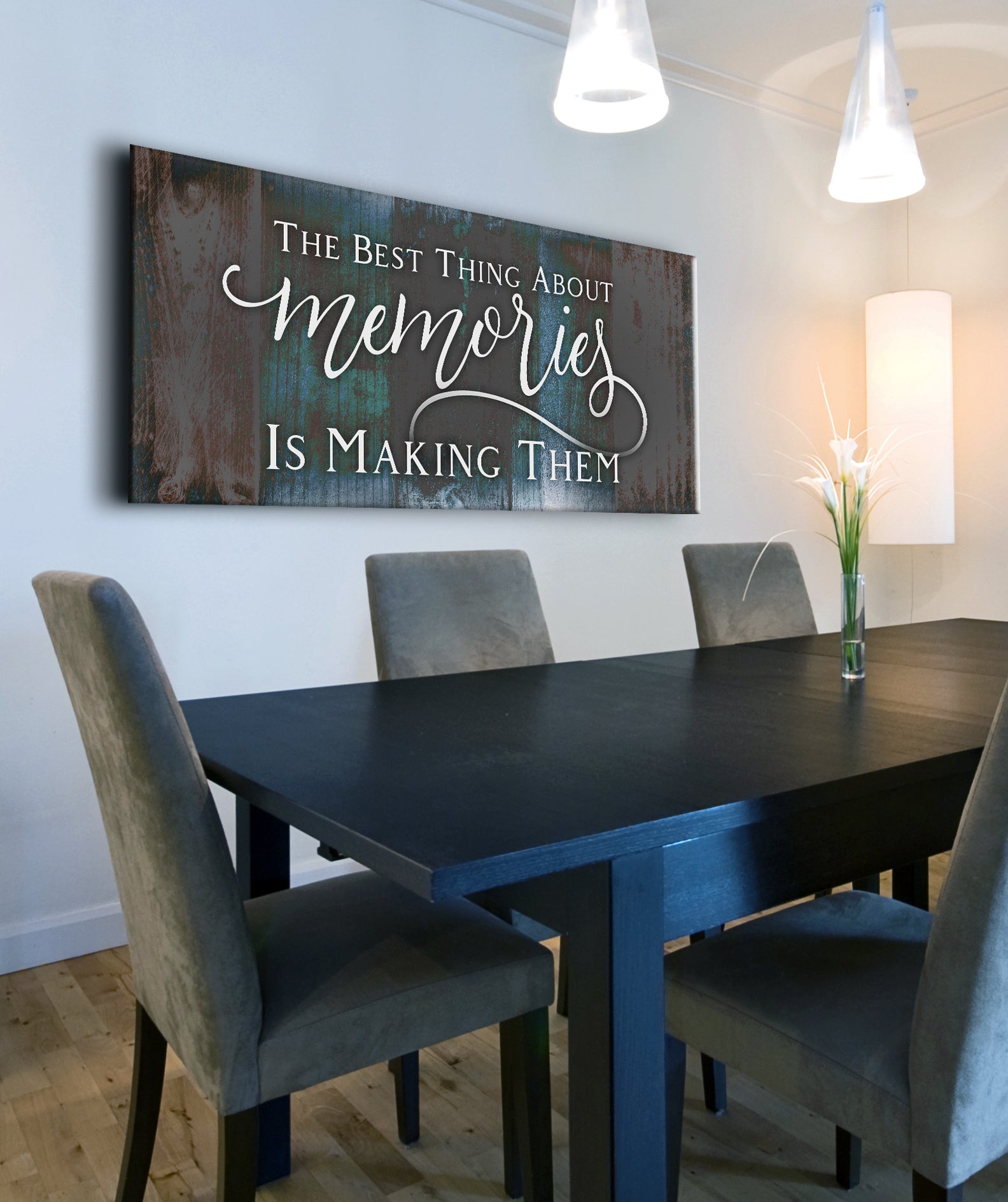 High - Quality Wood - Framed Home Wall Art: Cherish Memories, Ready To Hang