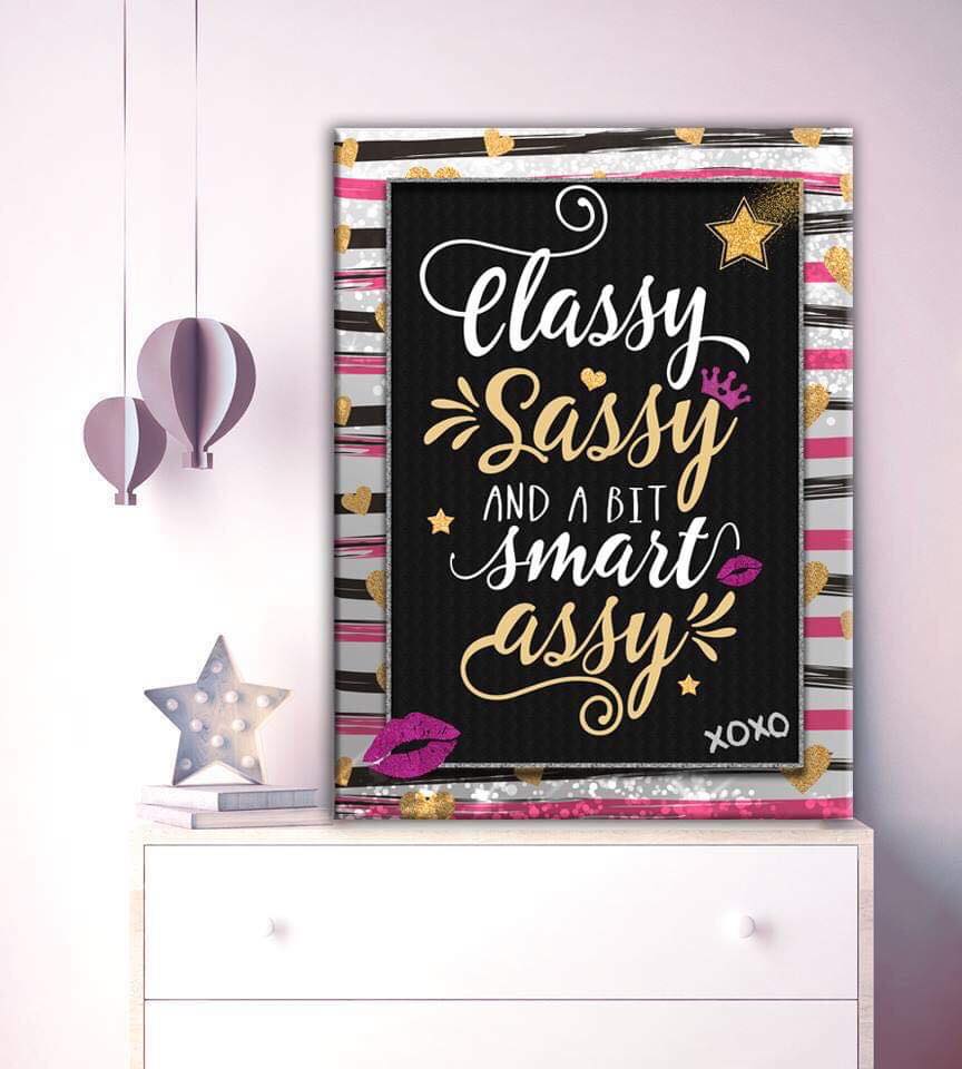 Stylish Teen Wall Art with Wood Frame, Ready to Hang